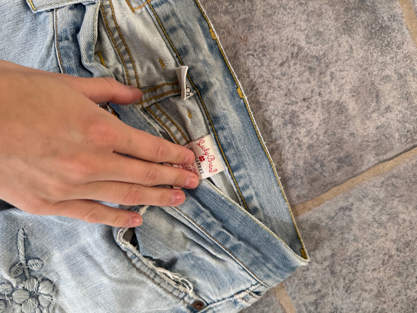 Lågmidjade jeans stl: M