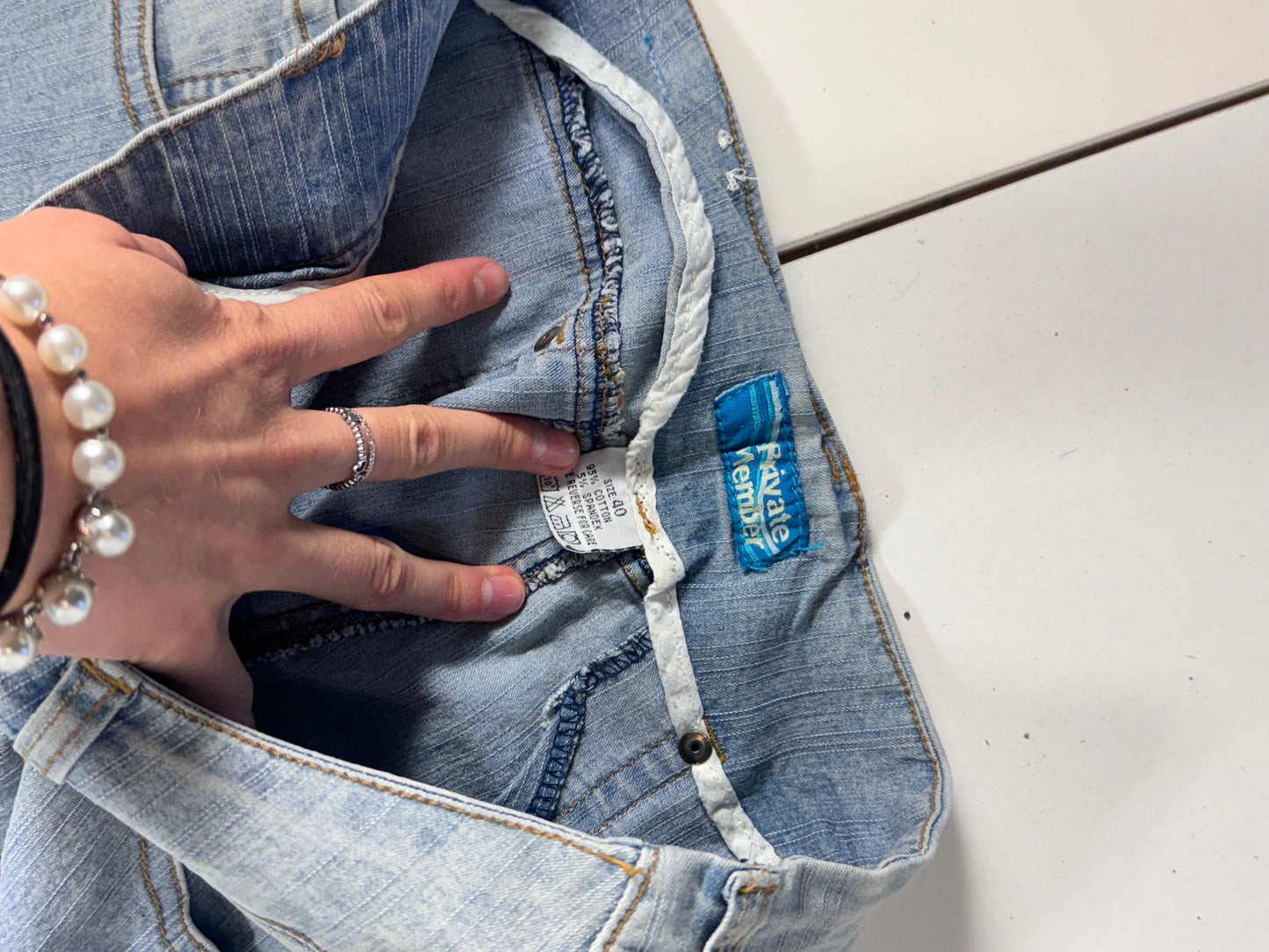 Lågmidjade jeans stl: M