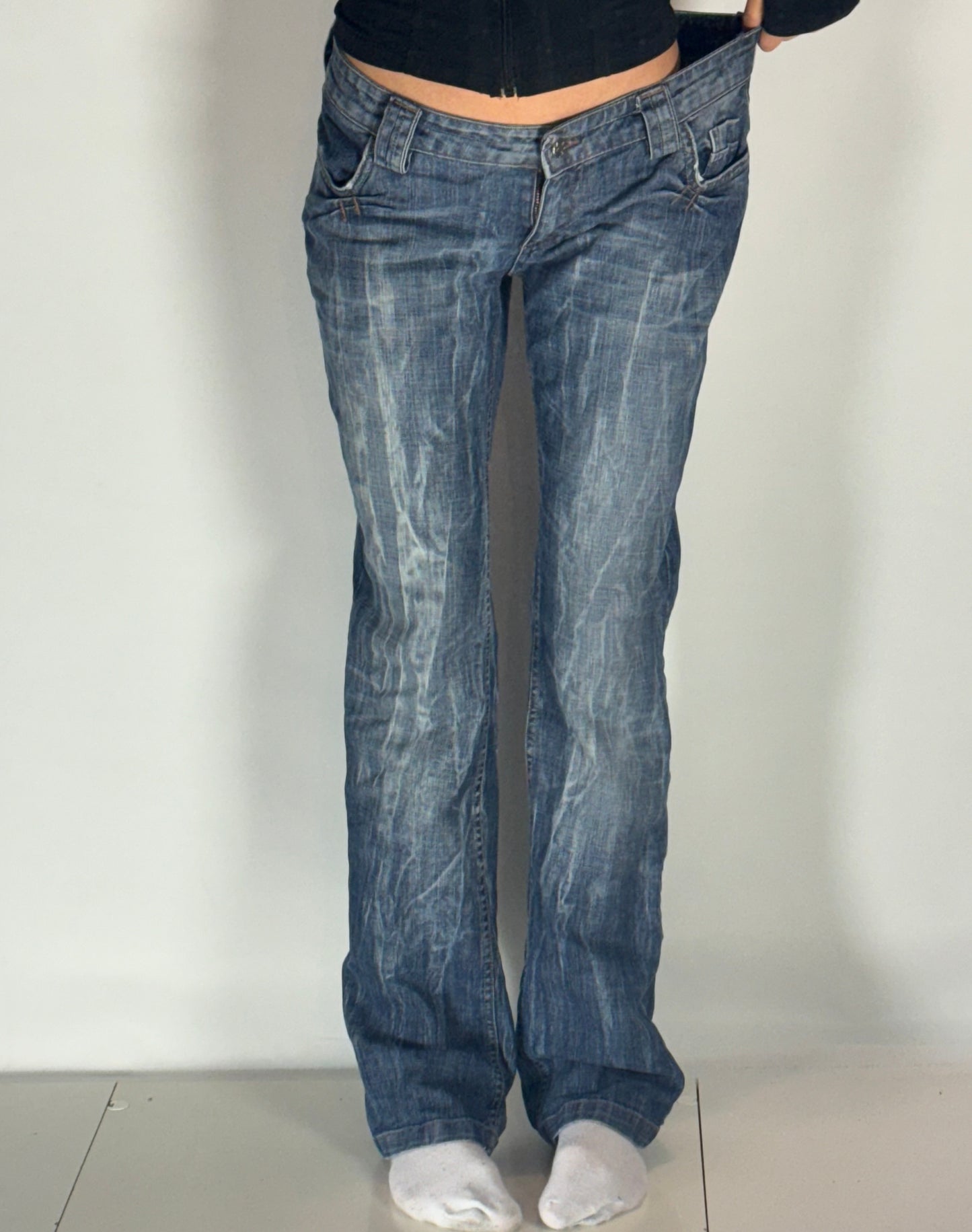 Lågmidjade jeans stl: M