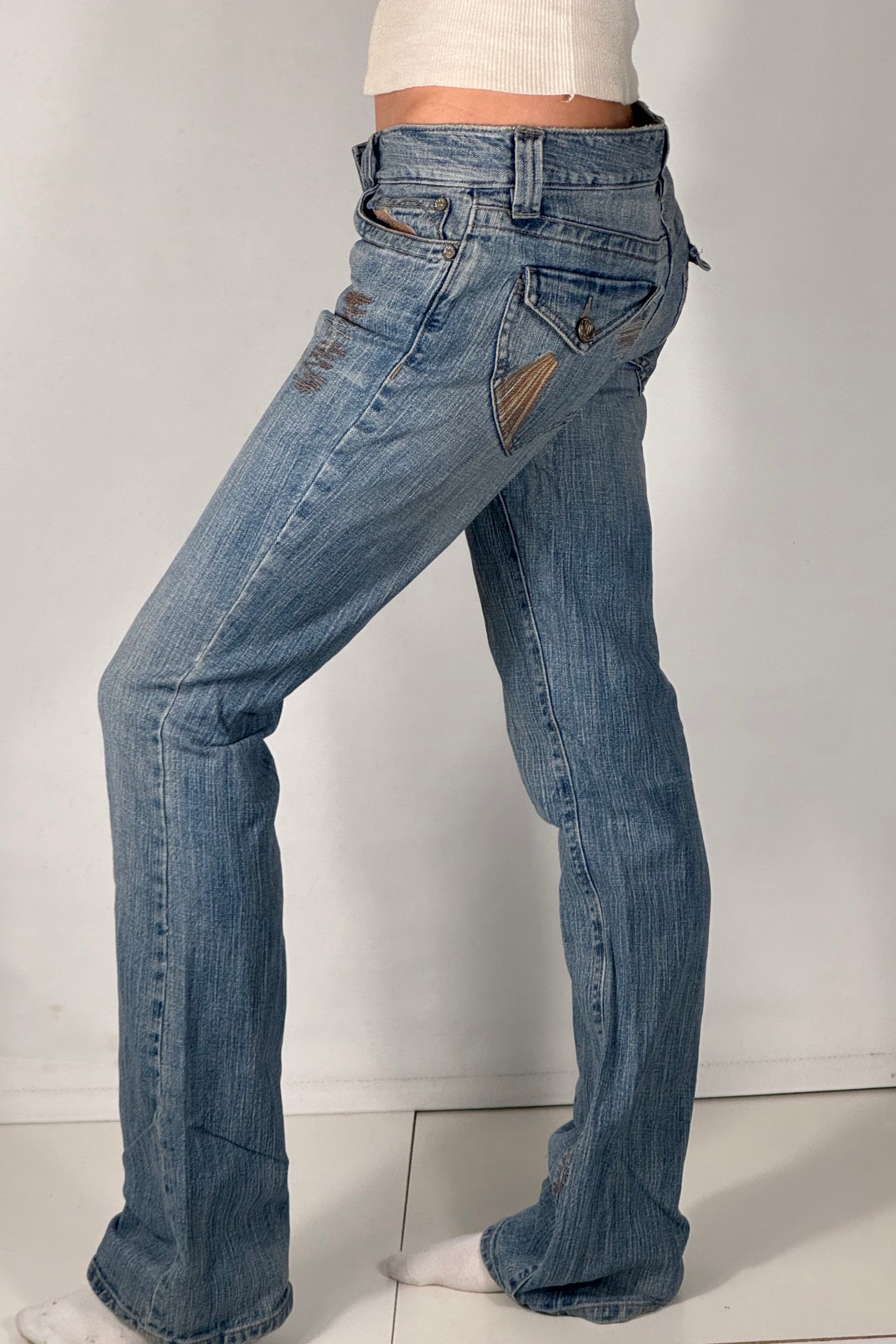 Lågmidjade jeans stl: S