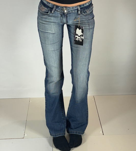 Lågmidjade jeans–stl: XS