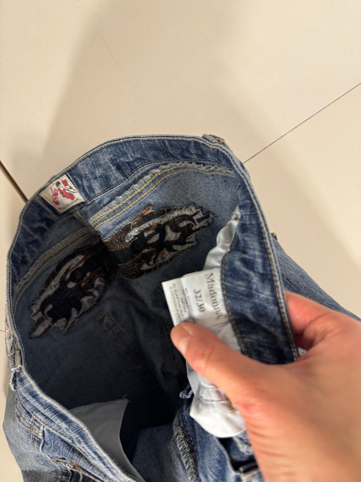 Lågmidjade jeans stl: S