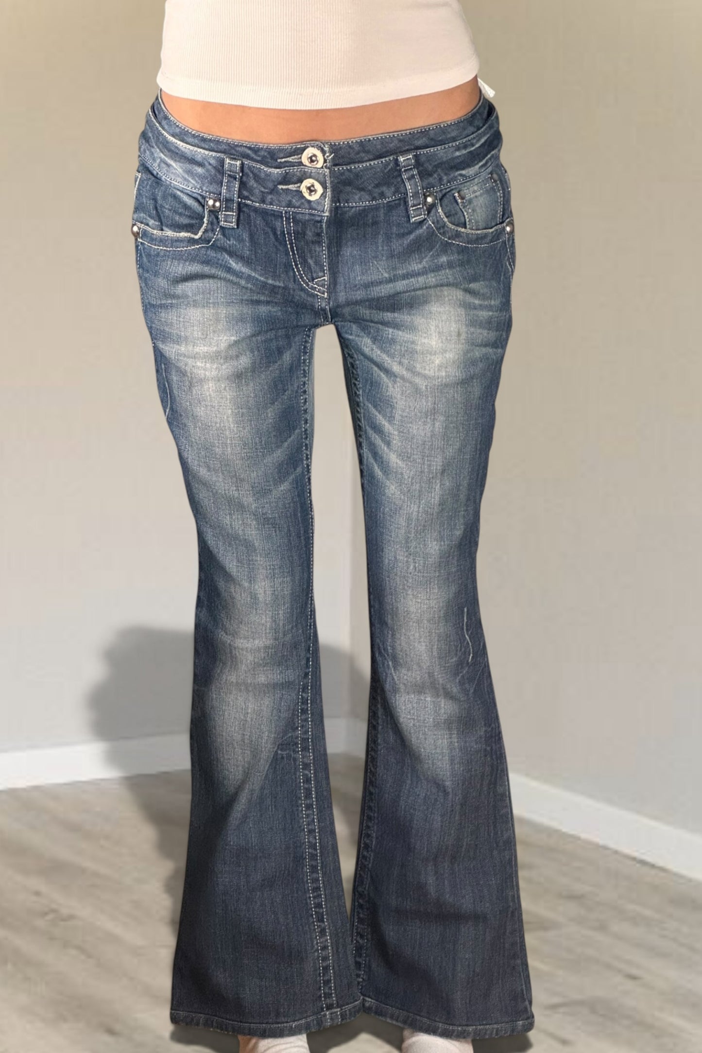 Lågmidjade jeans stl: S