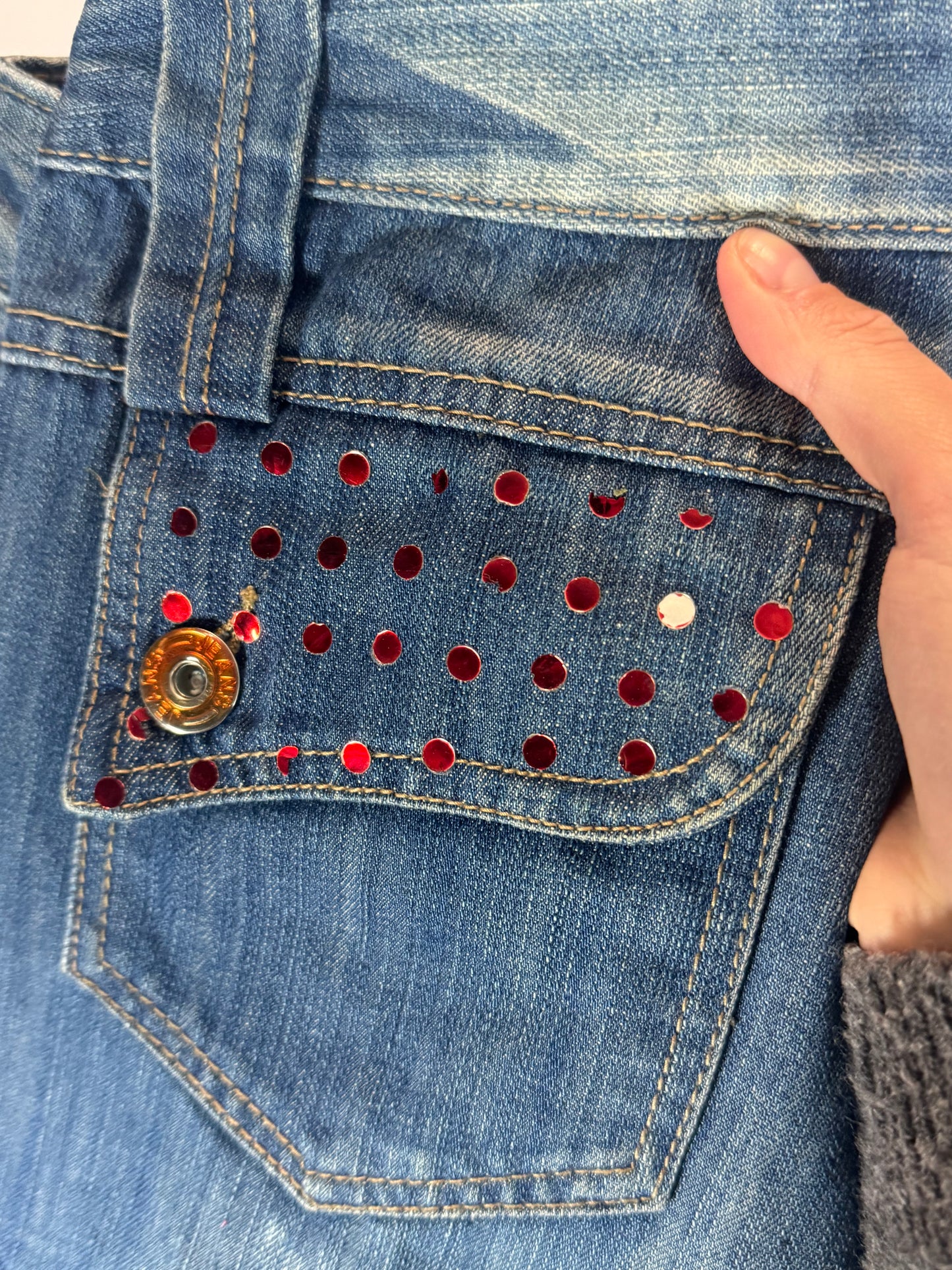 Lågmidjade jeans stl: XS