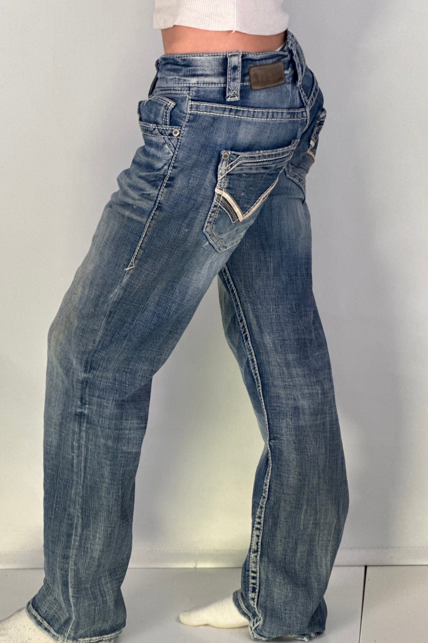 Lågmidjade jeans stl: S