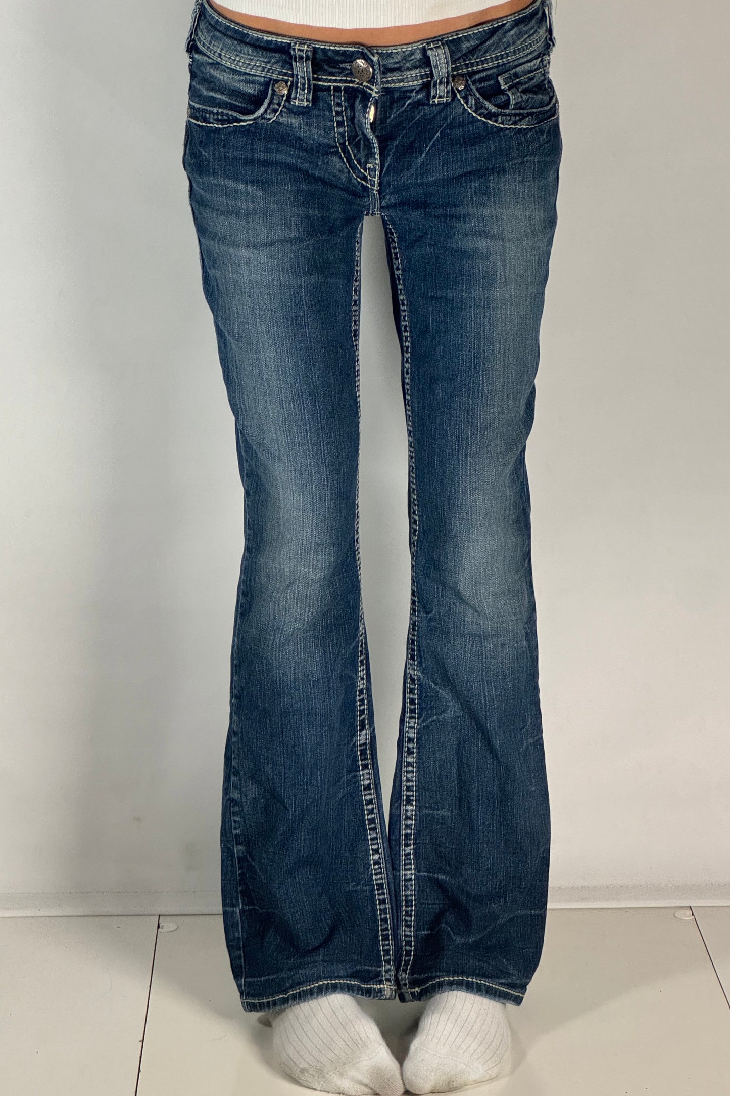 Lågmidjade jeans stl: S