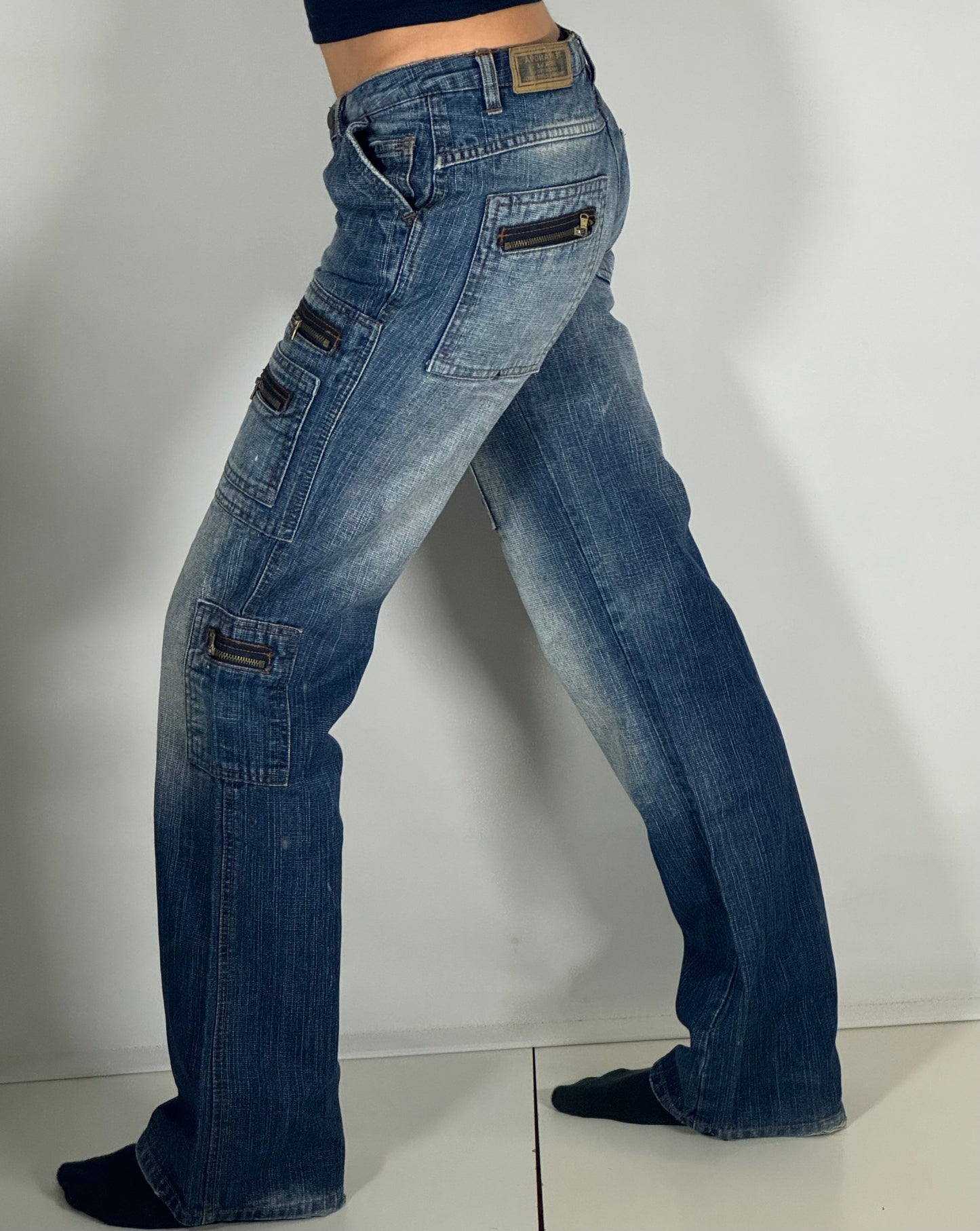 Lågmidjade jeans stl: S
