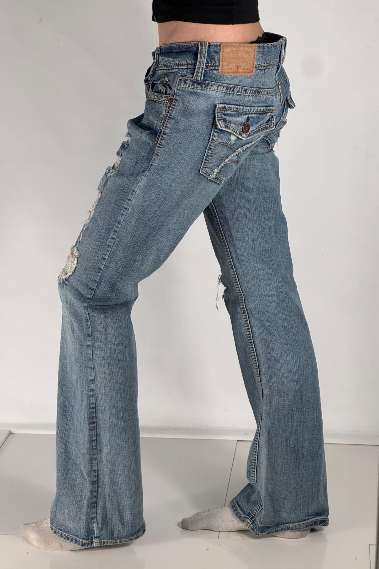 Lågmidjade jeans stl: M