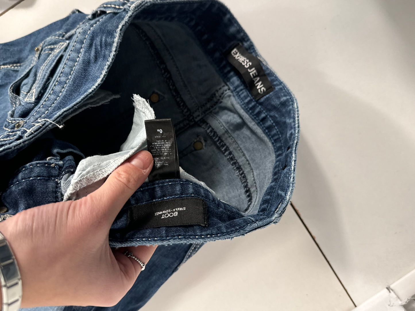 Lågmidjade jeans stl: S