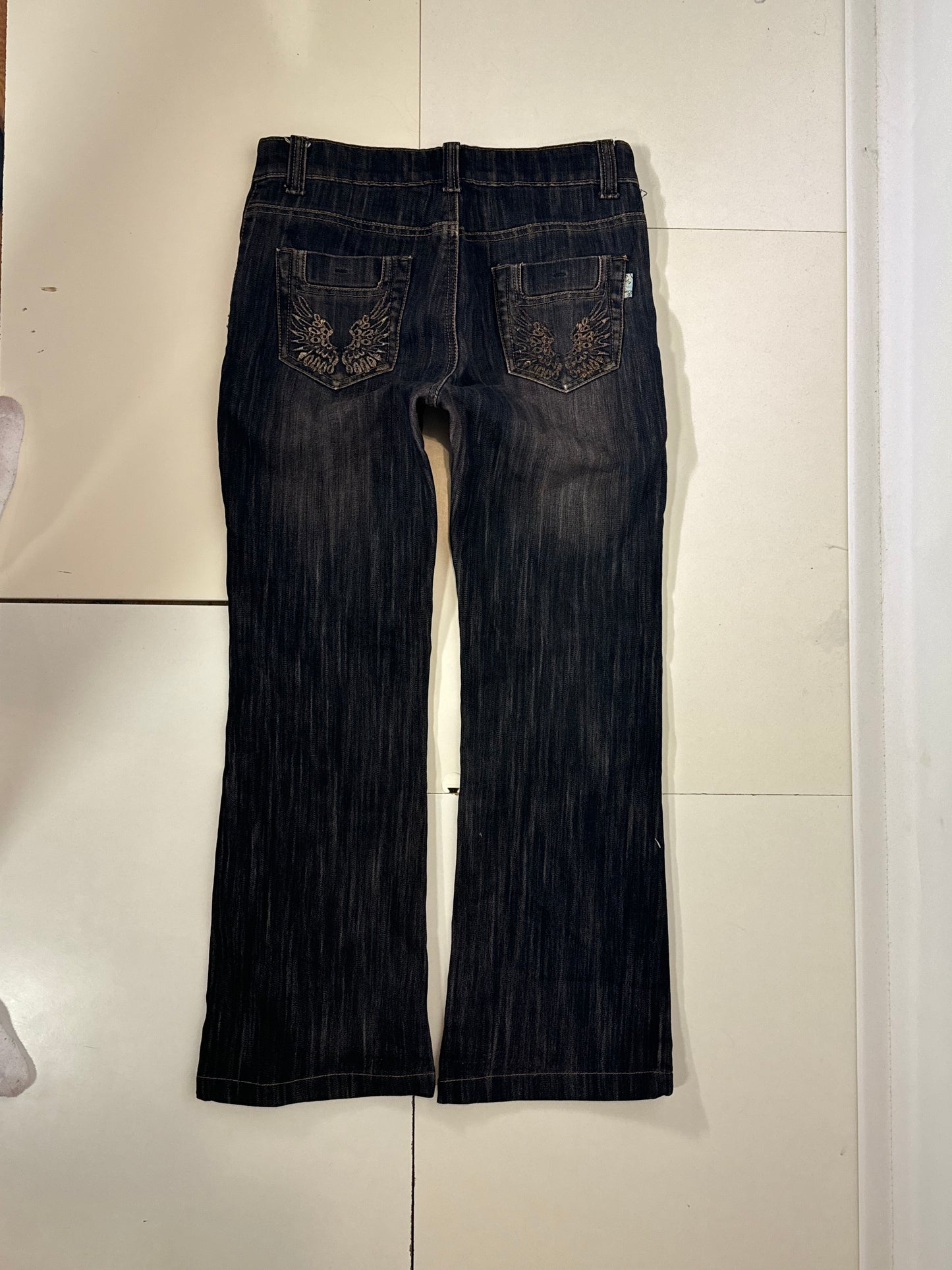 Utsvängda jeans stl: S