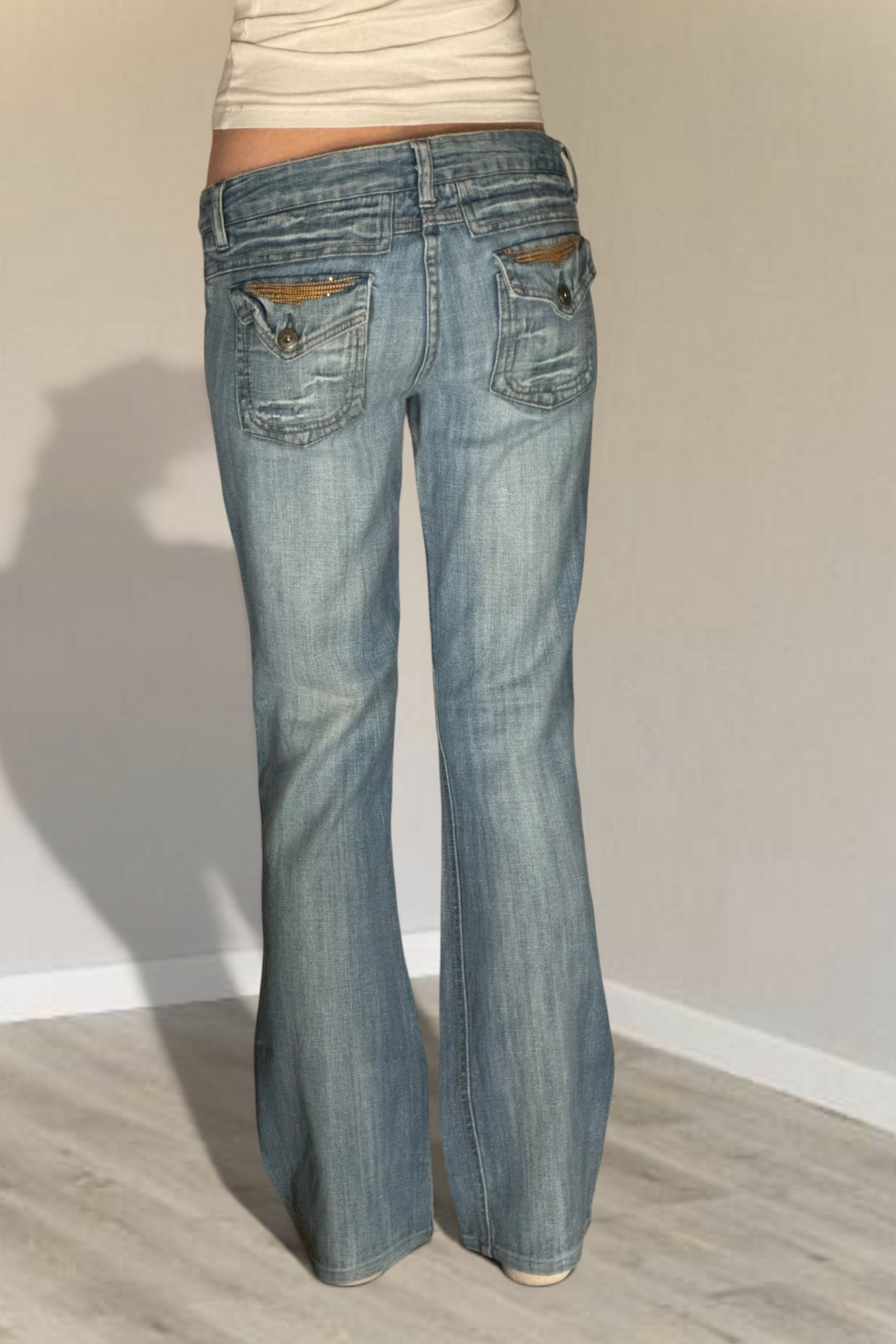 Lågmidjade jeans stl: S