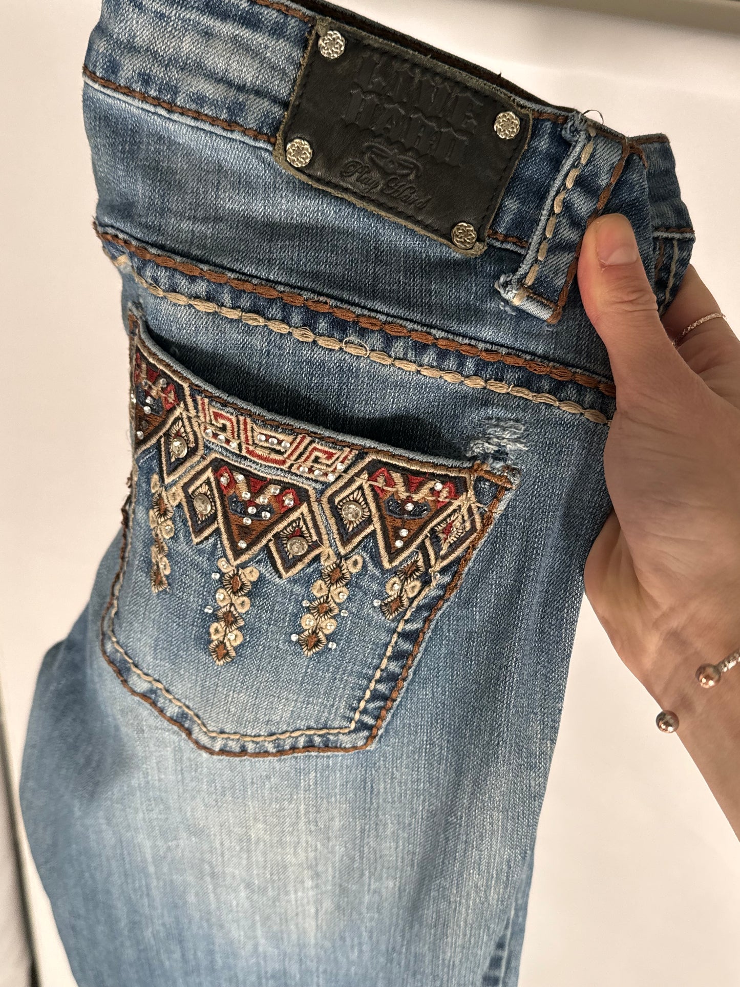 Lavlivede jeans str: S/M