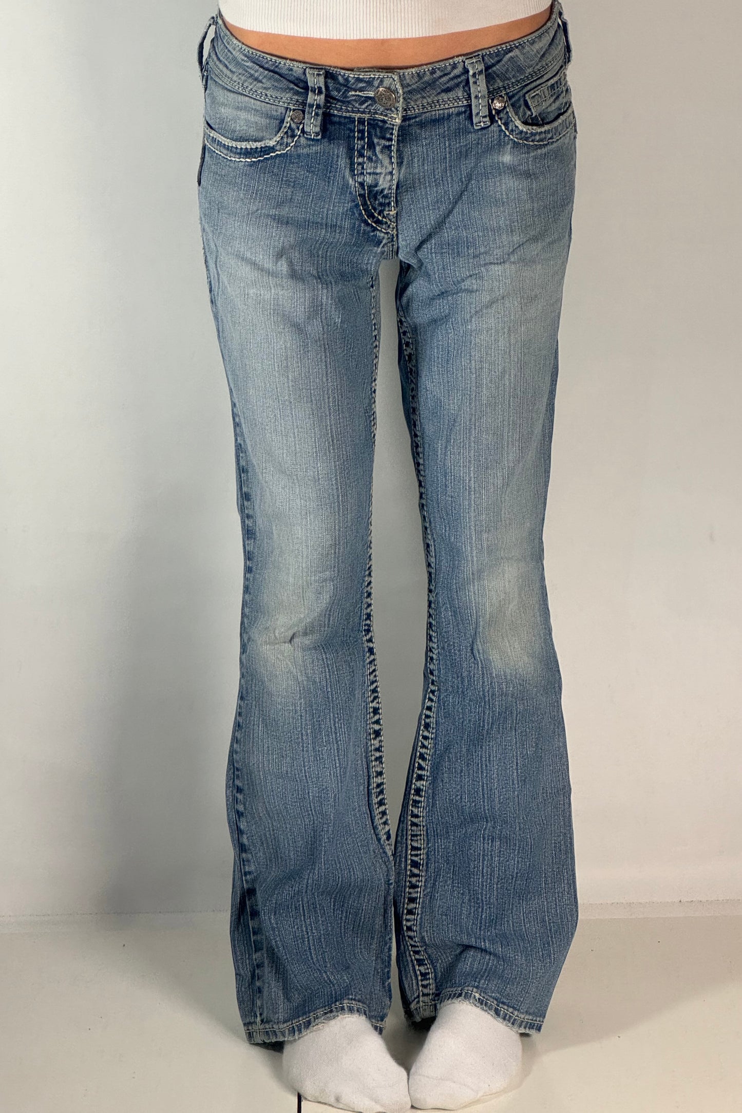 Lågmidjade jeans stl: S/M