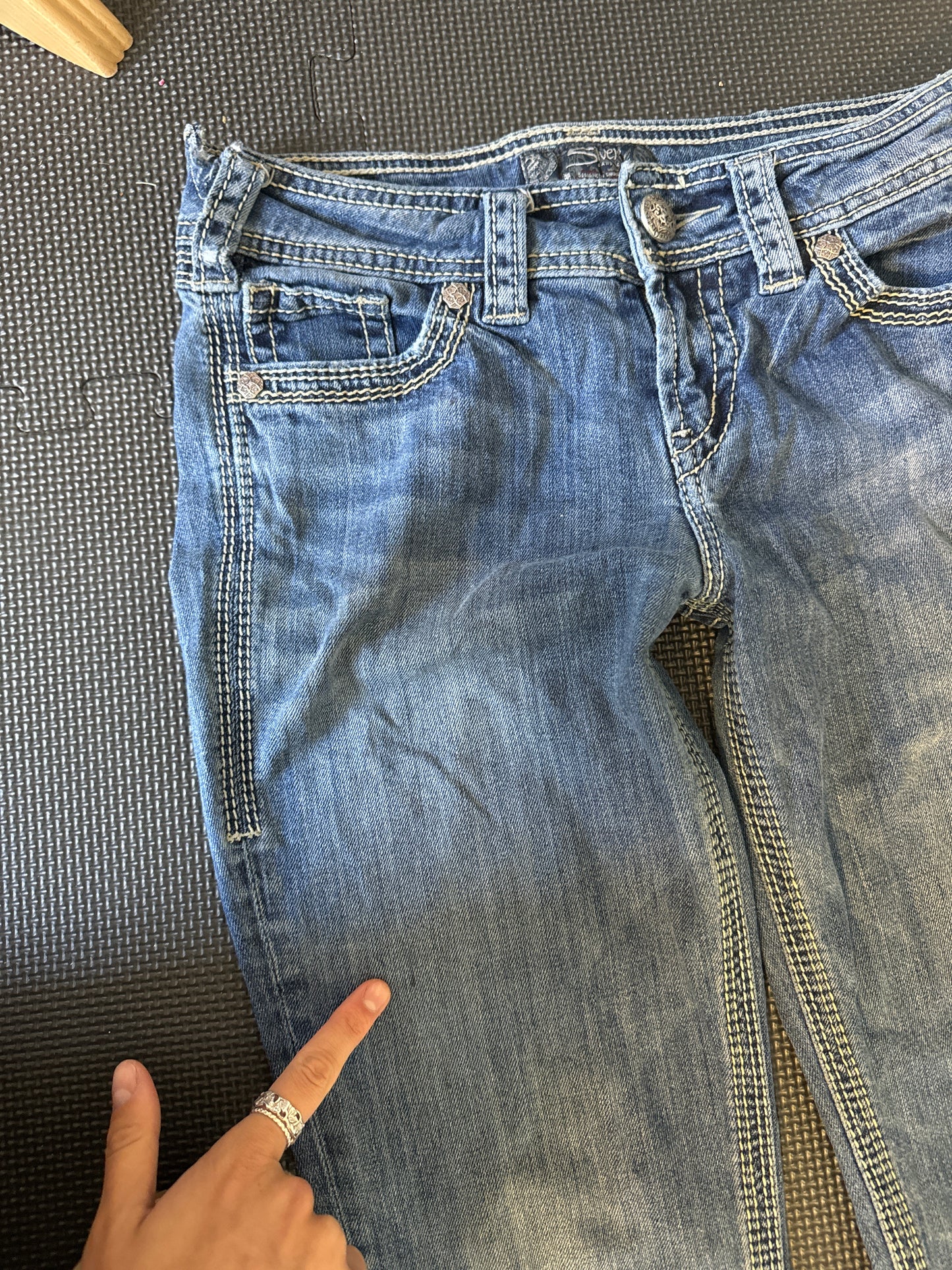 Lågmidjade jeans stl: XS