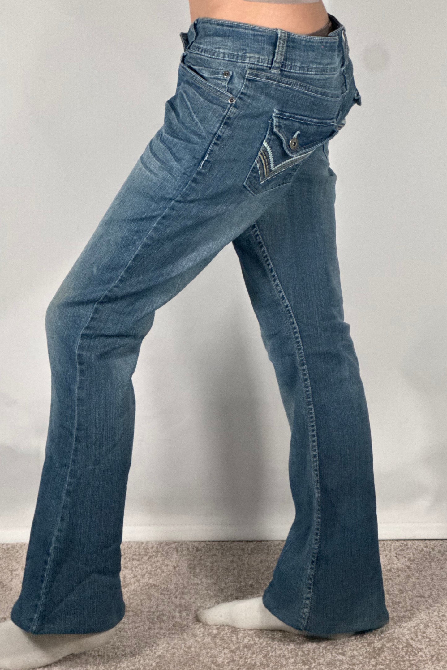 Lågmidjade jeans stl: M