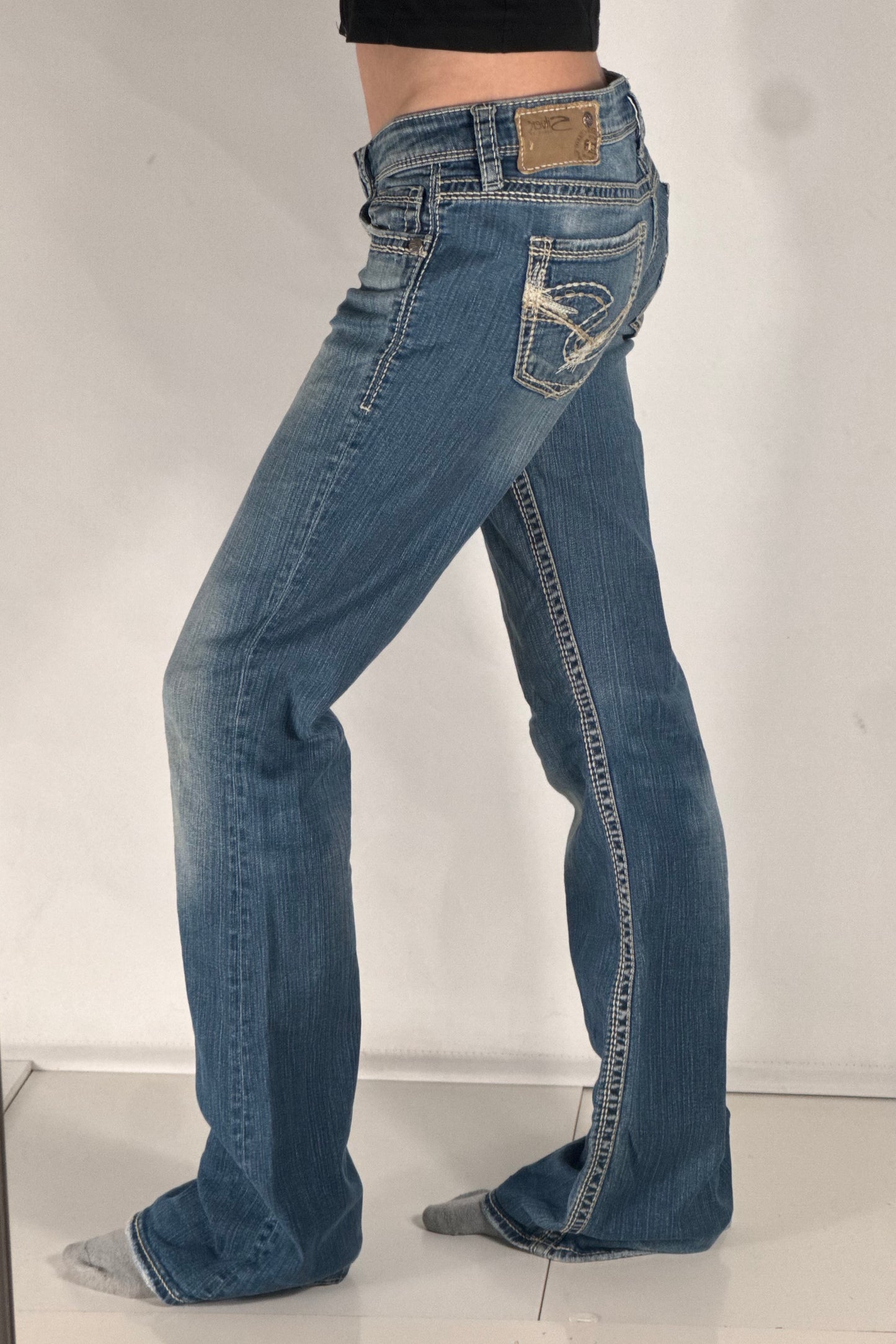 Lågmidjade jeans stl: S