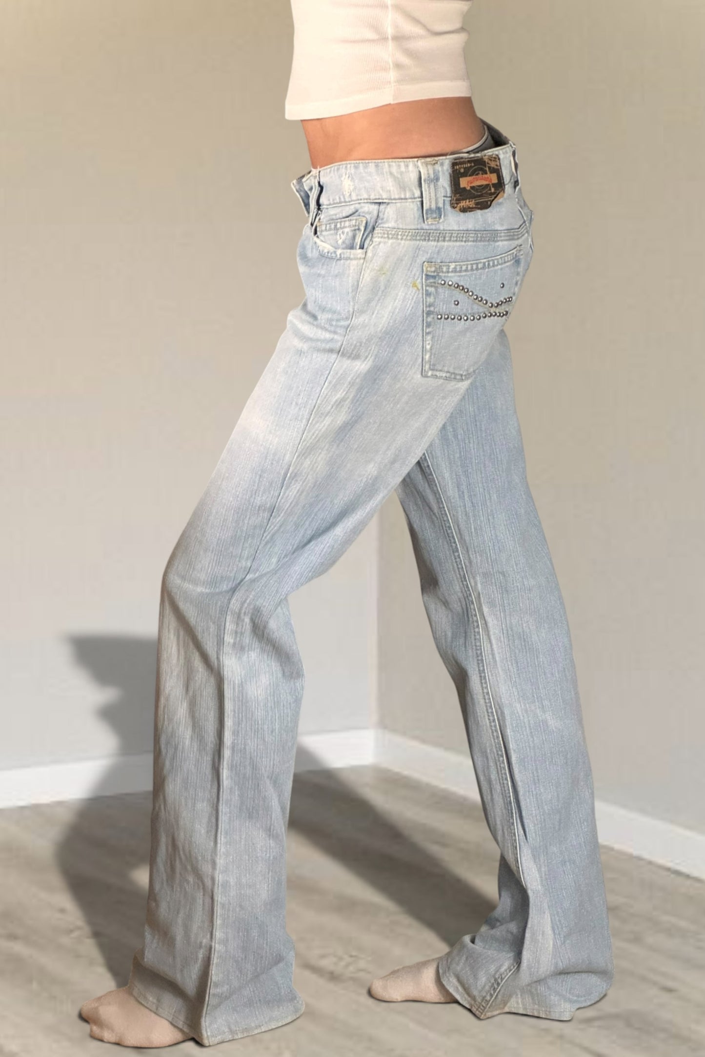 Lågmidjade jeans stl: S