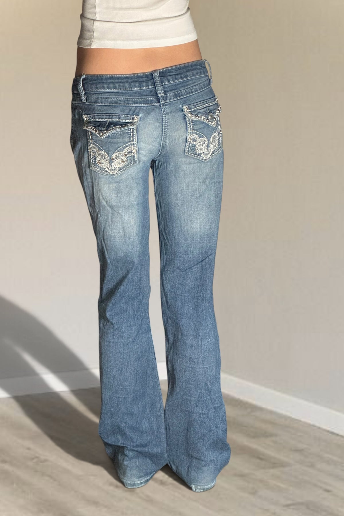 Lågmidjade jeans stl: S