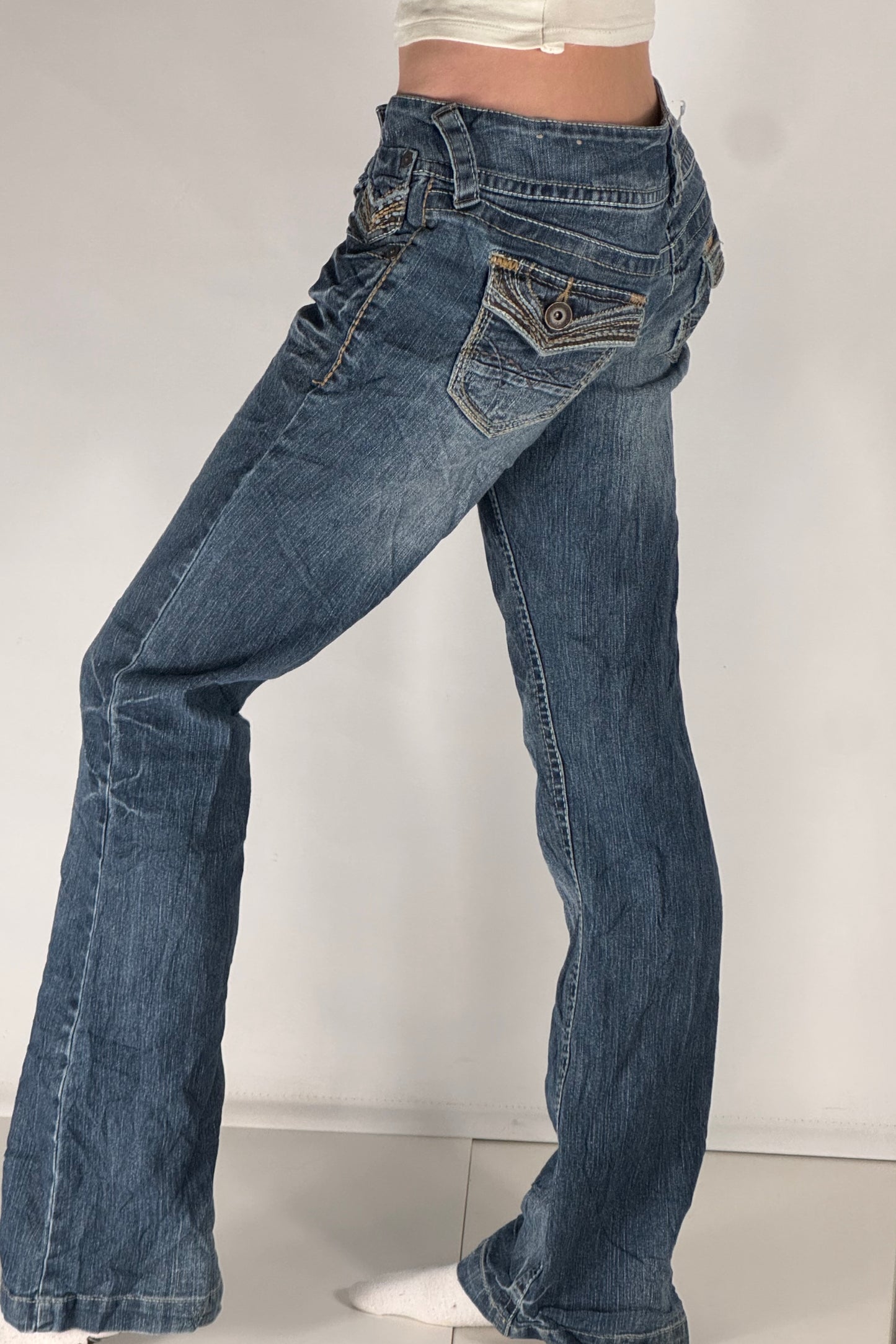 Lågmidjade jeans stl: S/M