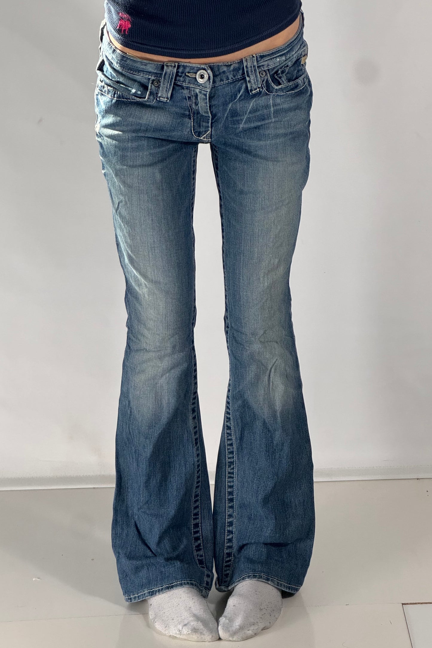 Lågmidjade jeans stl: S