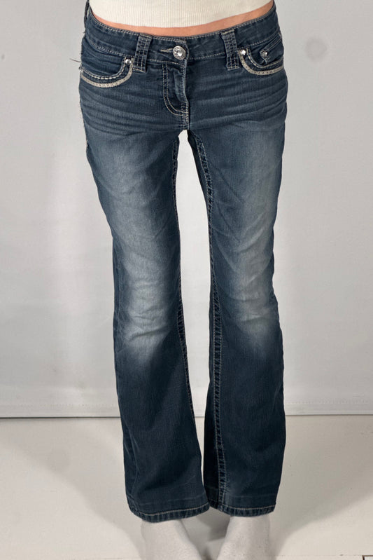 Lavt-sittende jeans str: XS