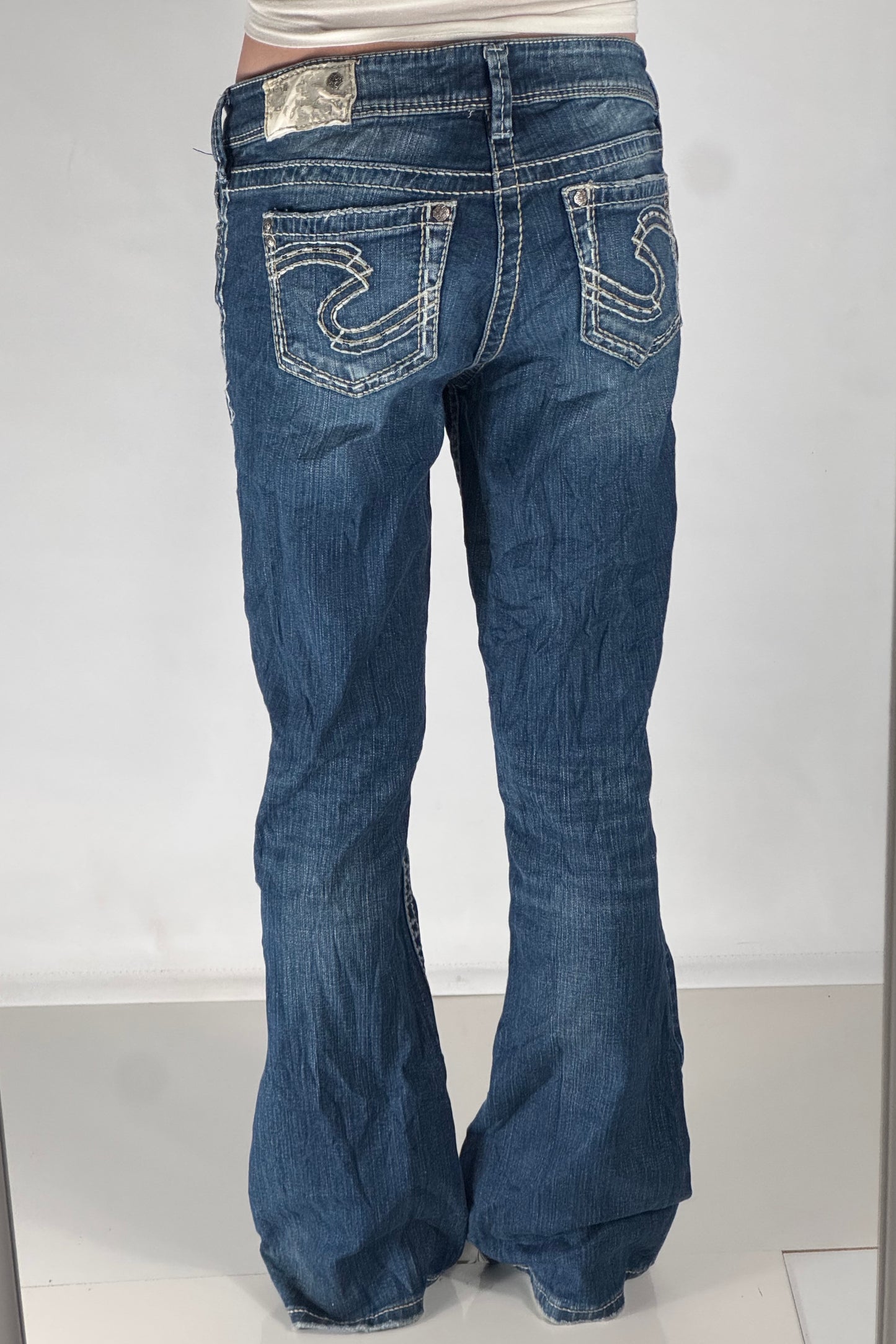 Lavtaljede jeans str: M