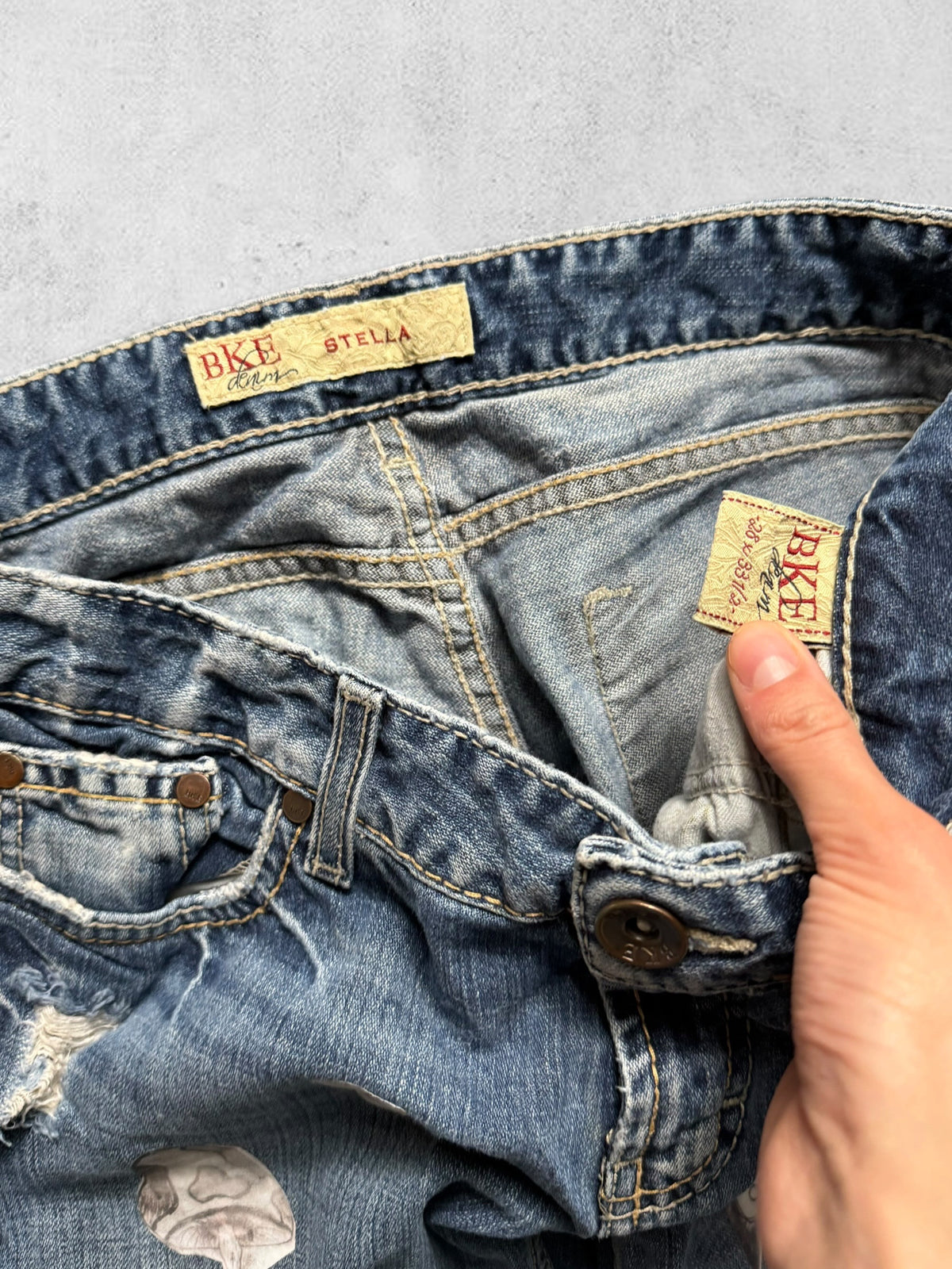 Lågmidjade jeans stl: S