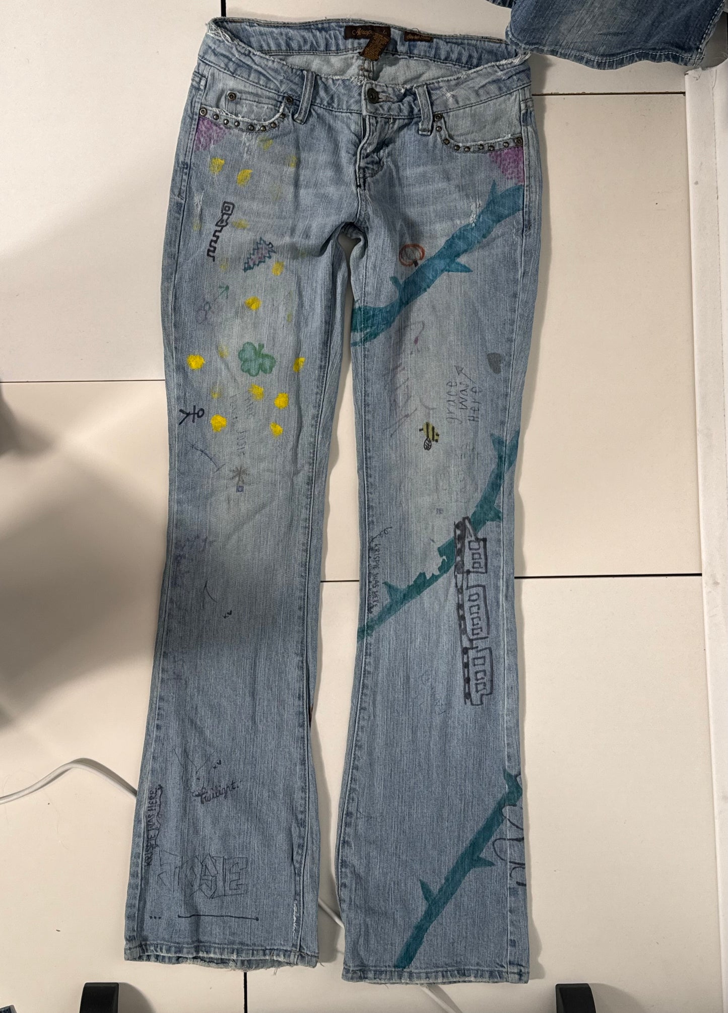 Lågmidjade jeans stl: XS
