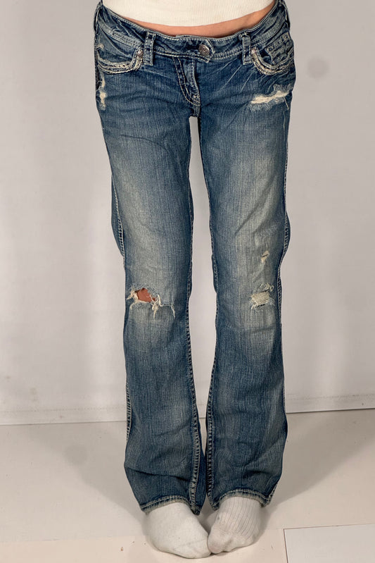 Lågmidjade jeans stl: M