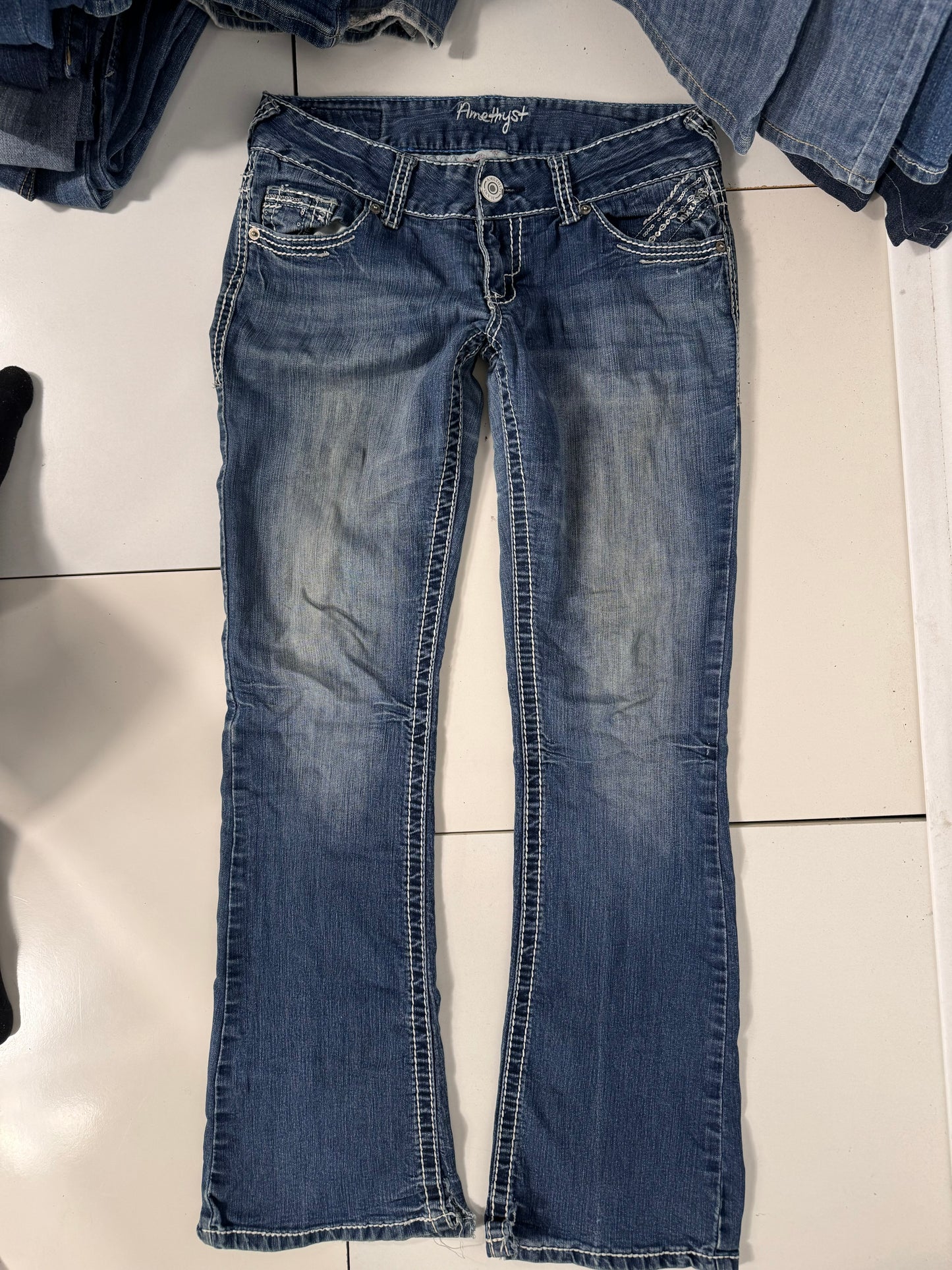 Lågmidjade jeans stl: S