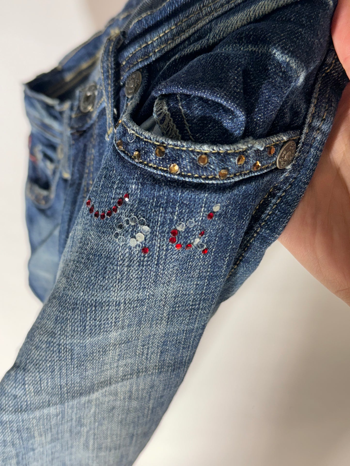 Lågmidjade jeans stl: S
