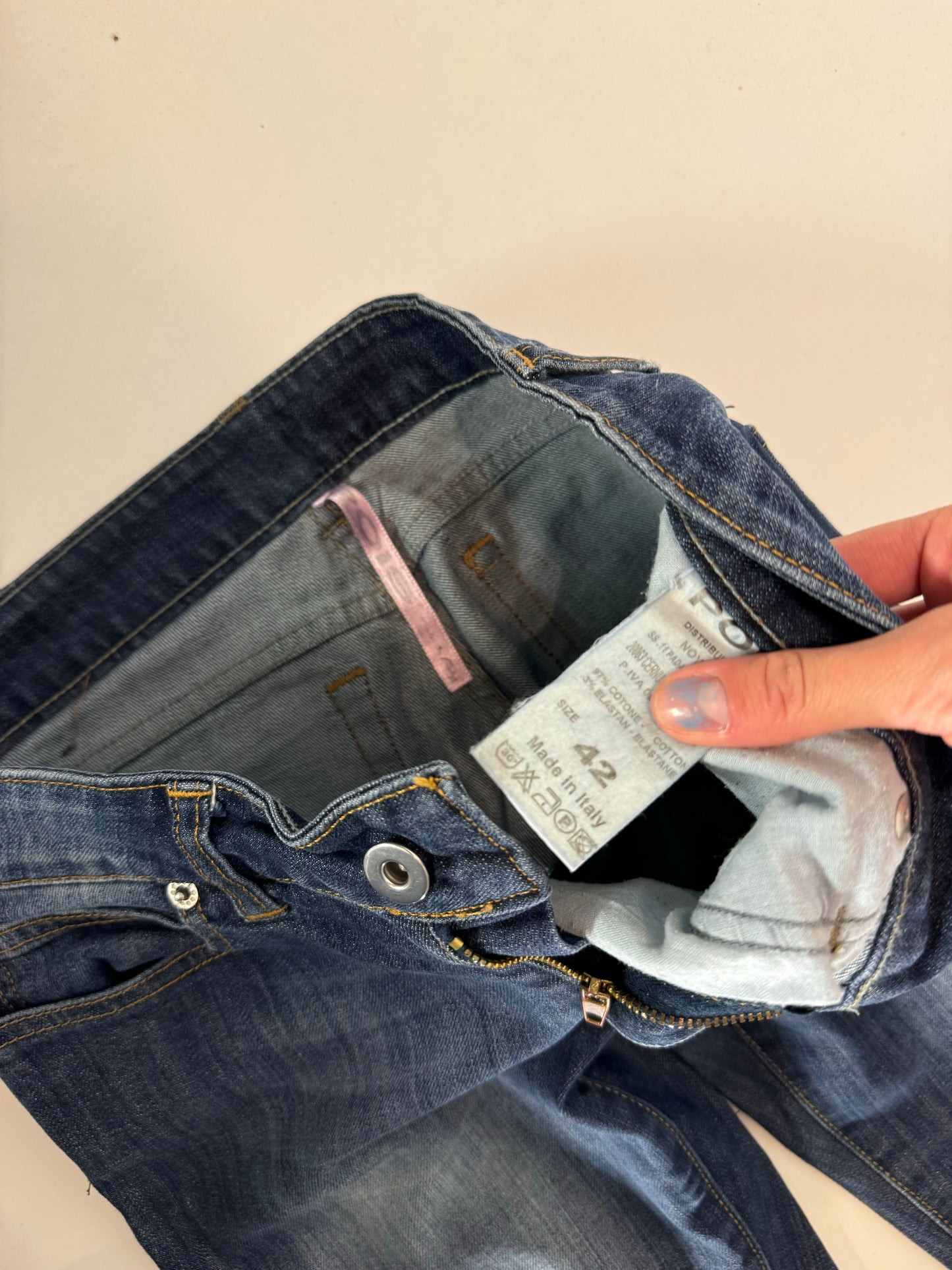Lågmidjade jeans stl: S