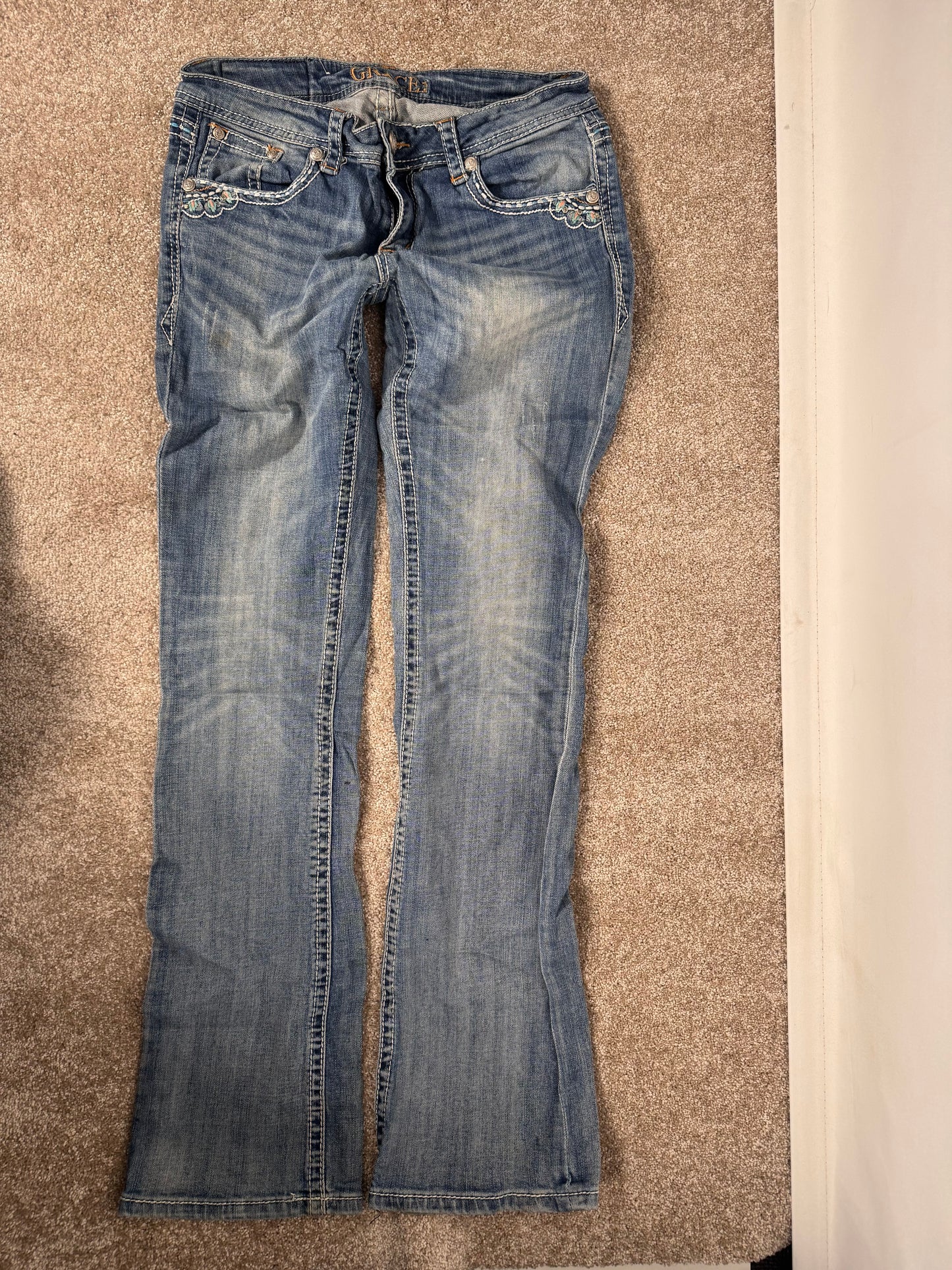 Lågmidjade jeans stl: S