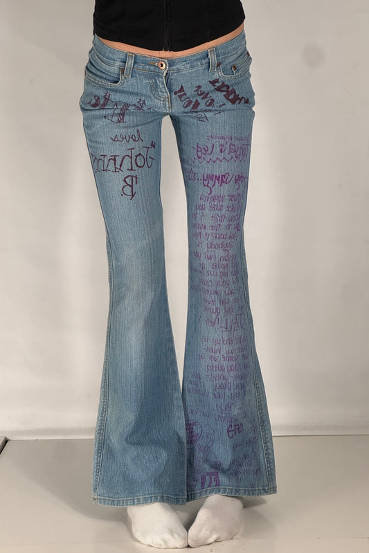 Lågmidjade jeans stl: XS