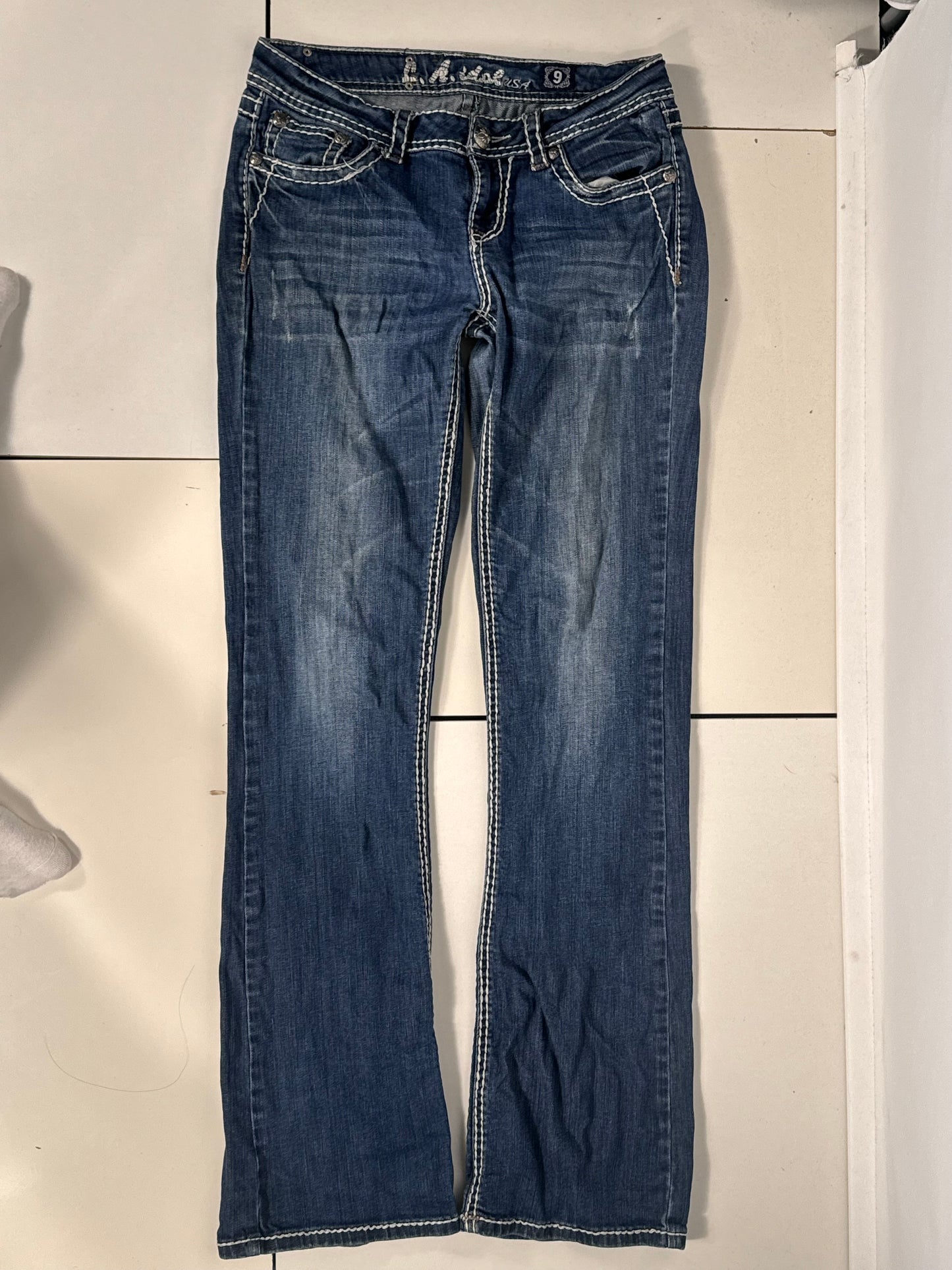 Lavtaljede jeans str: S