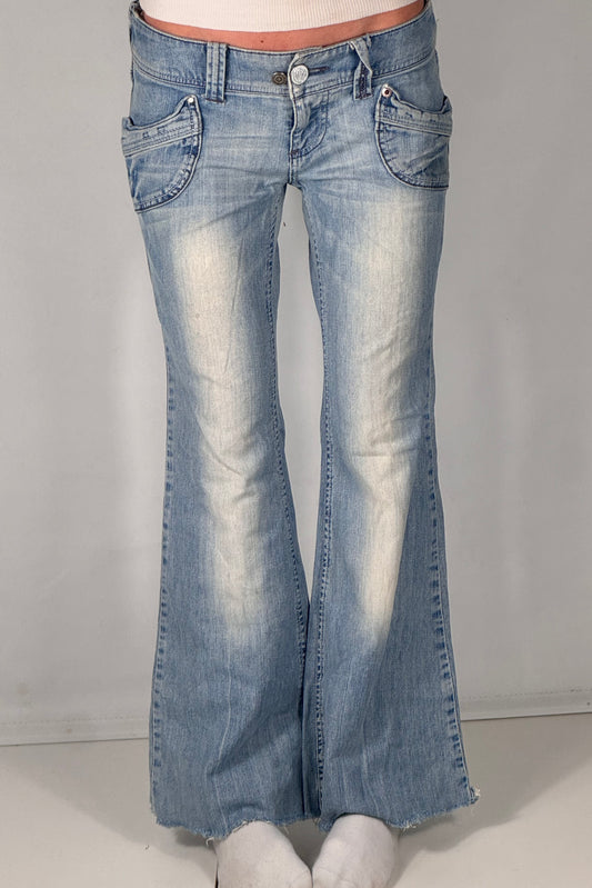 Lavtaljede jeans str: S
