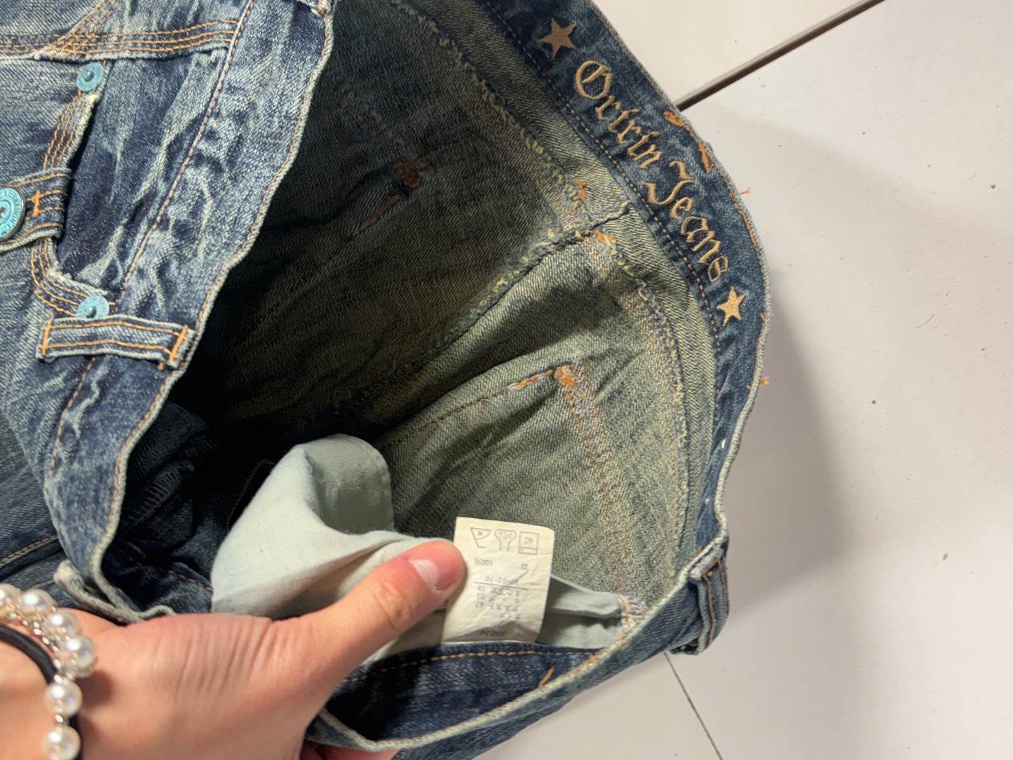 Lågmidjade jeans stl: S