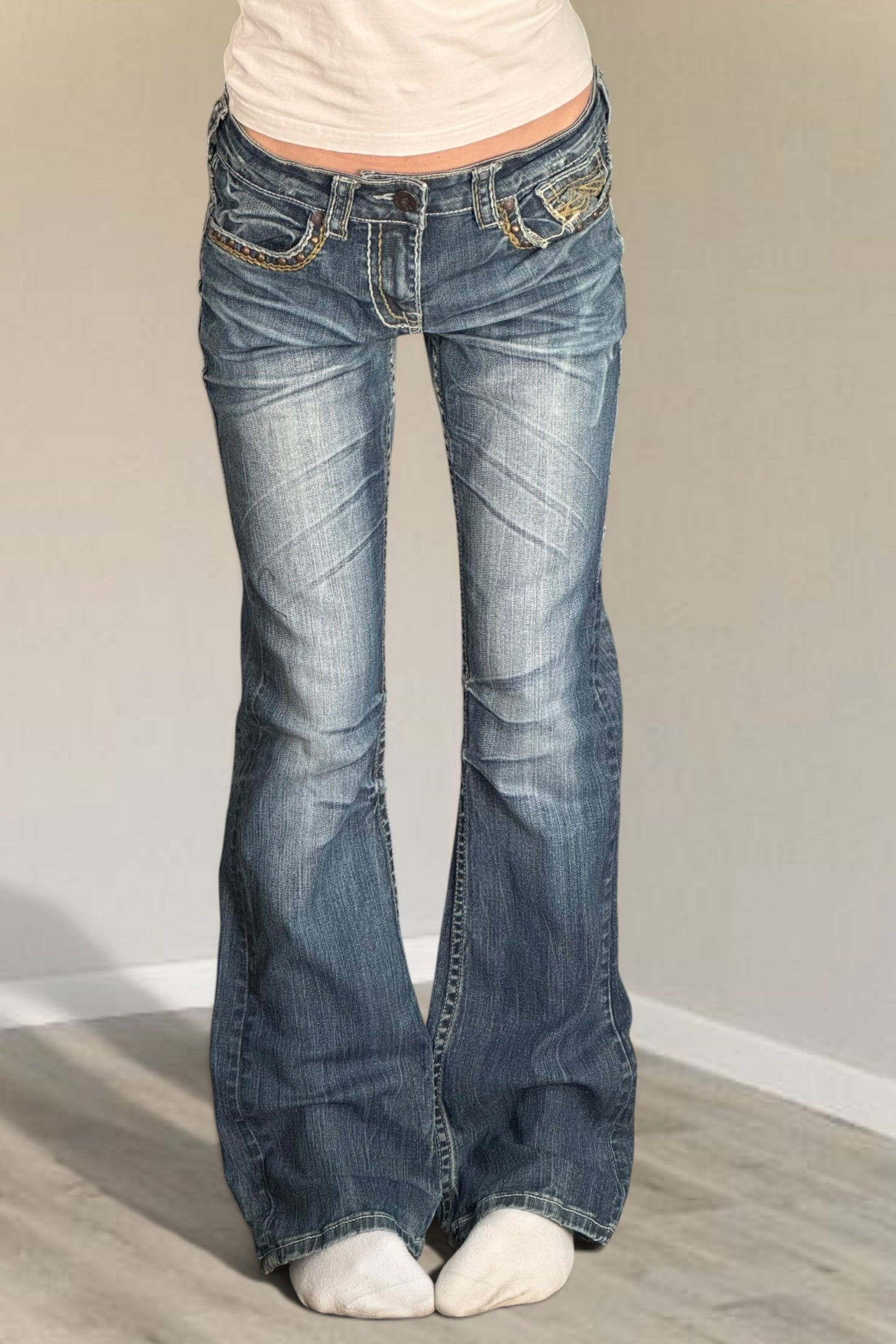 Lågmidjade jeans stl: S