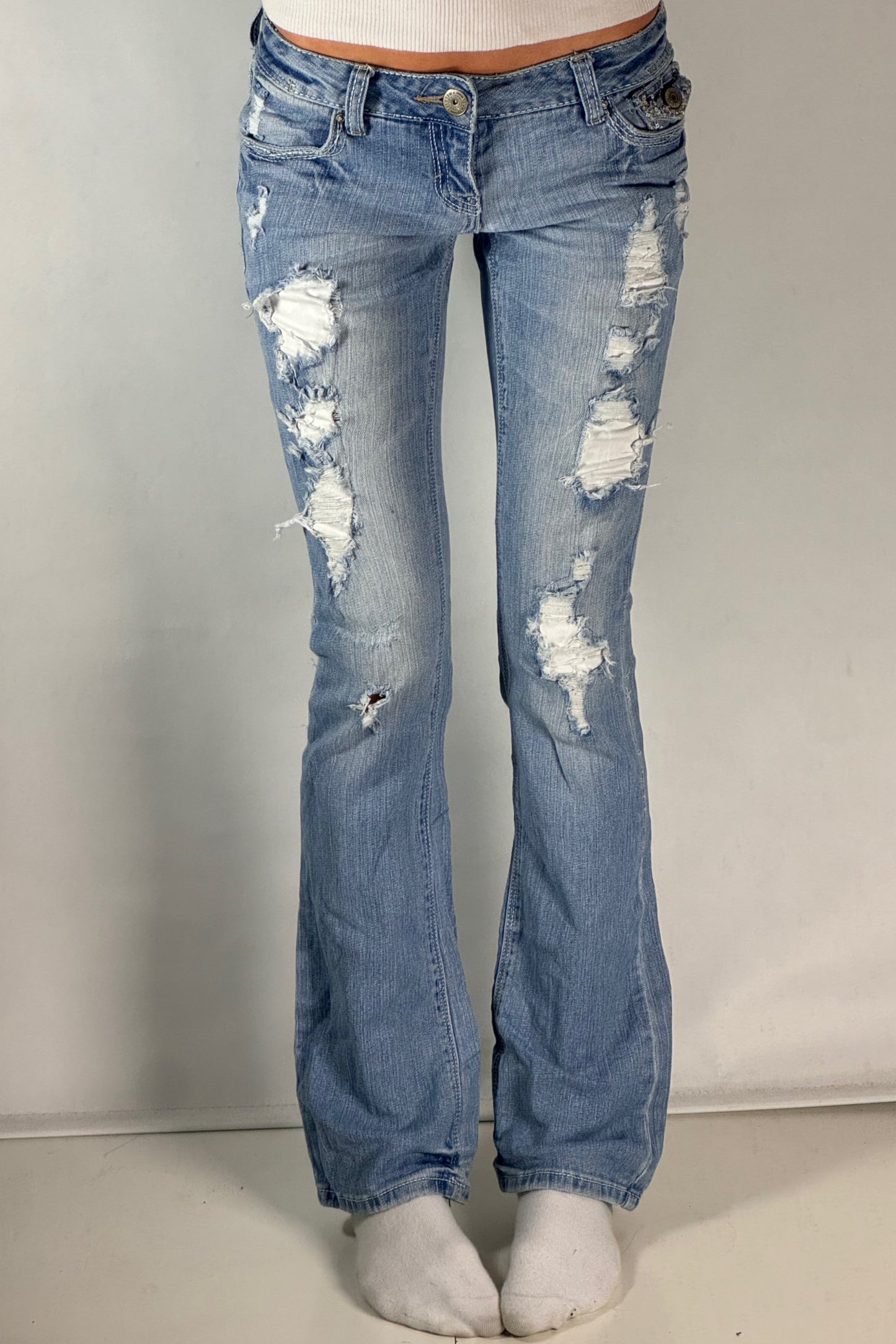 Lågmidjade jeans stl: S