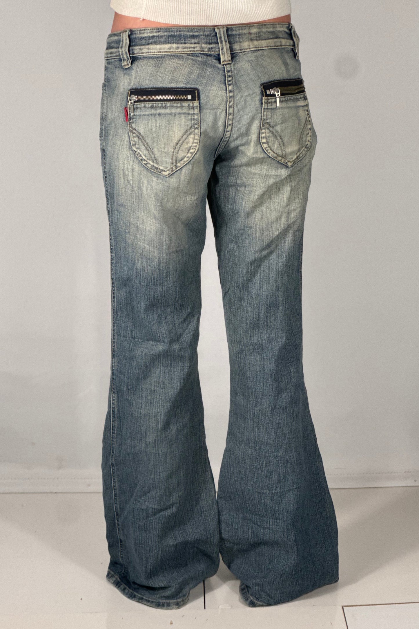 Lavtaljede jeans str: S