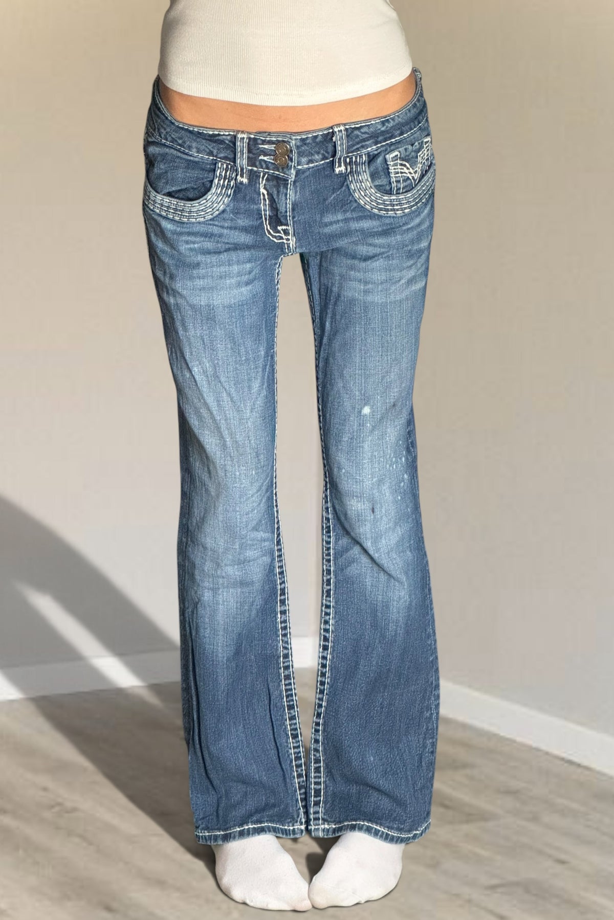 Lågmidjade jeans stl: S
