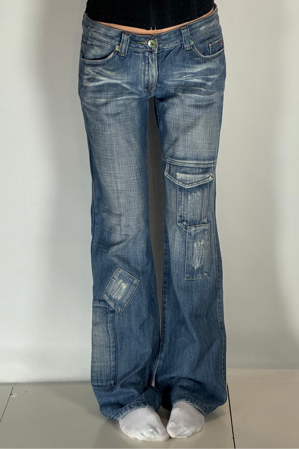 Lågmidjade jeans stl: M