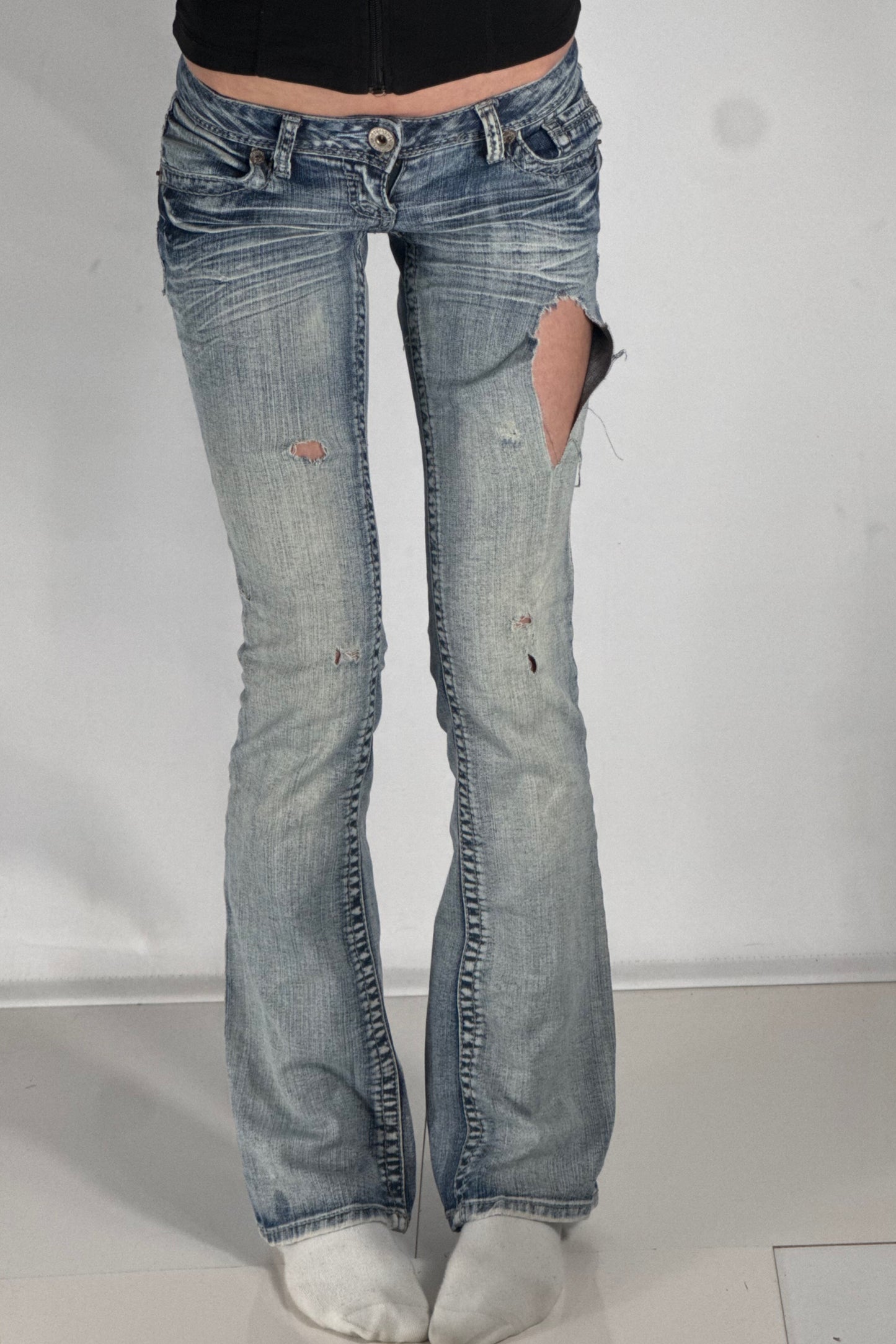 Lågmidjade jeans stl: XXS