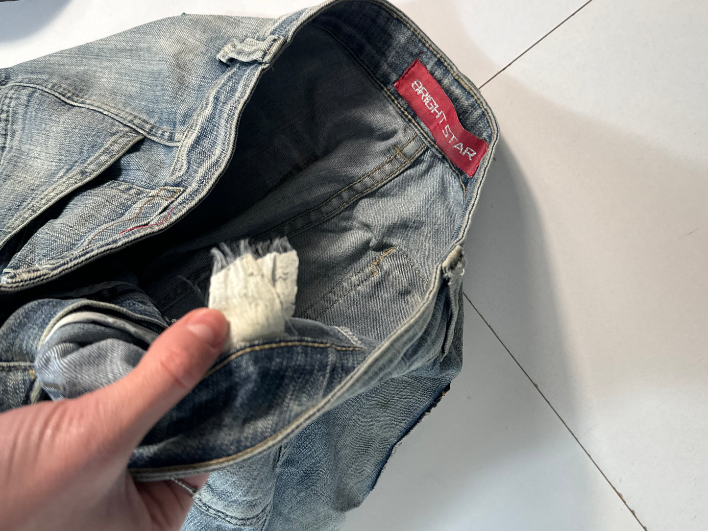 Lavtaljede jeans str: S
