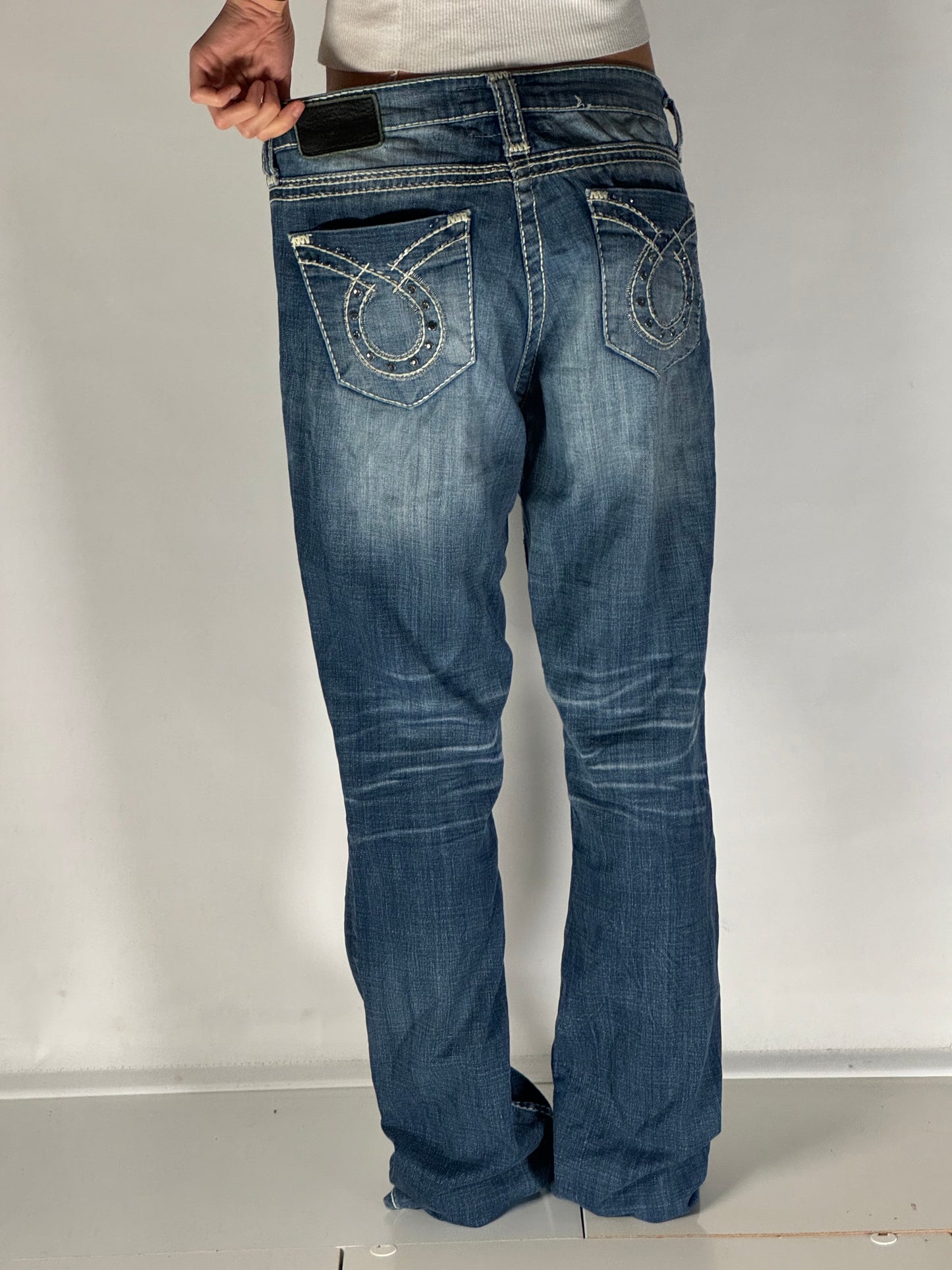 Lågmidjade jeans stl: M