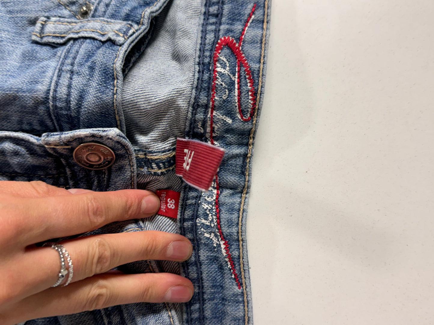 Lågmidjade jeans stl: S