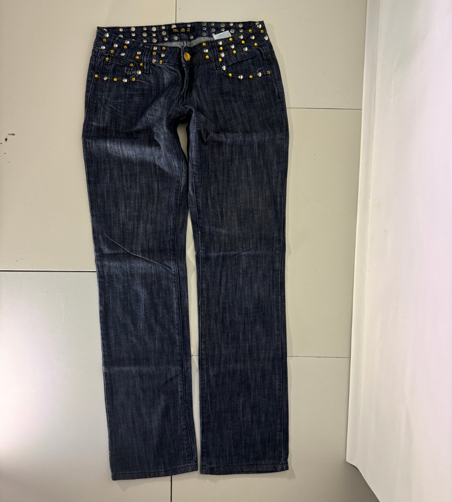Lågmidjade jeans–stl: S