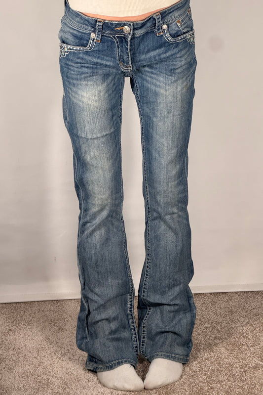 Lavtaljede jeans str: S