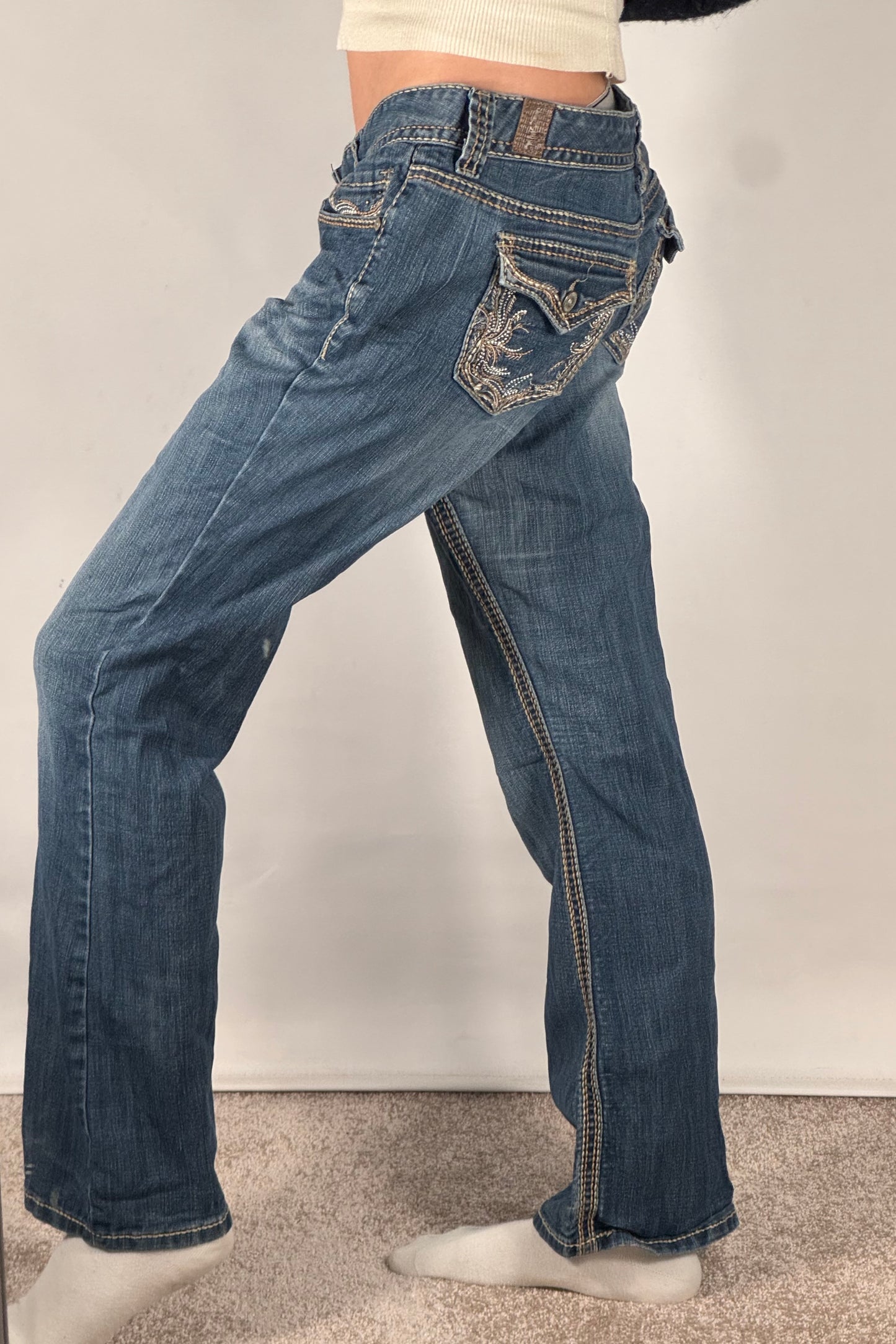 Lågmidjade jeans stl: M