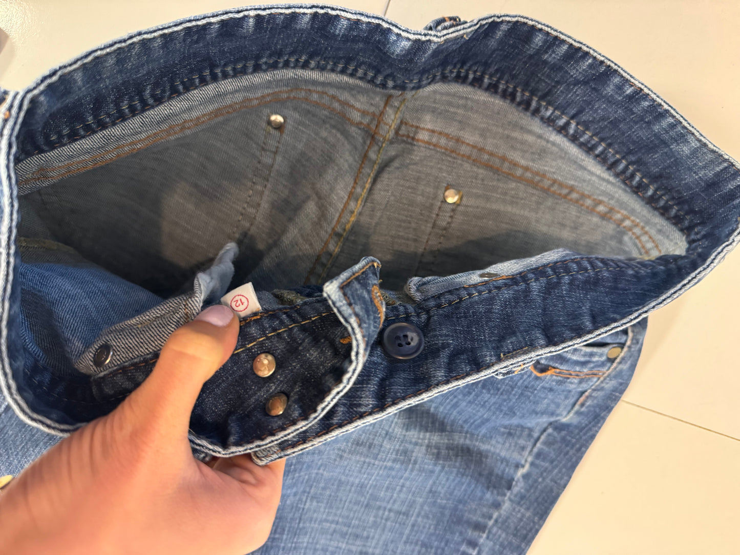 Lågmidjade jeans stl: S/M